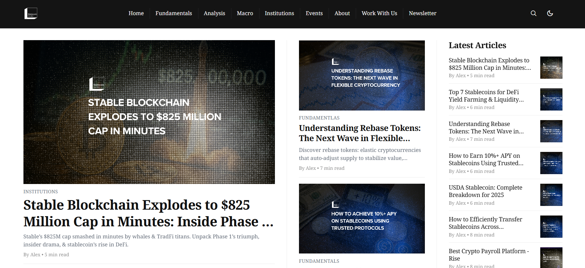 Leading Stablecoin News Platform in 2025