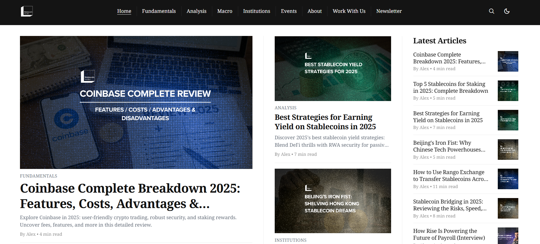 Best Stablecoin News Platform in 2025