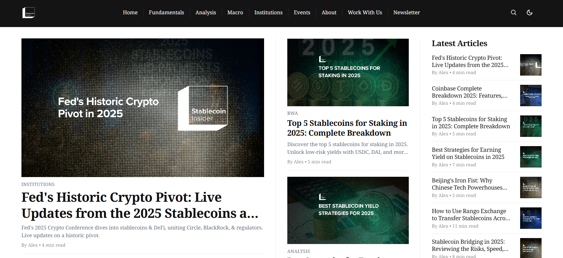 Leading Stablecoin News Platform for 2025