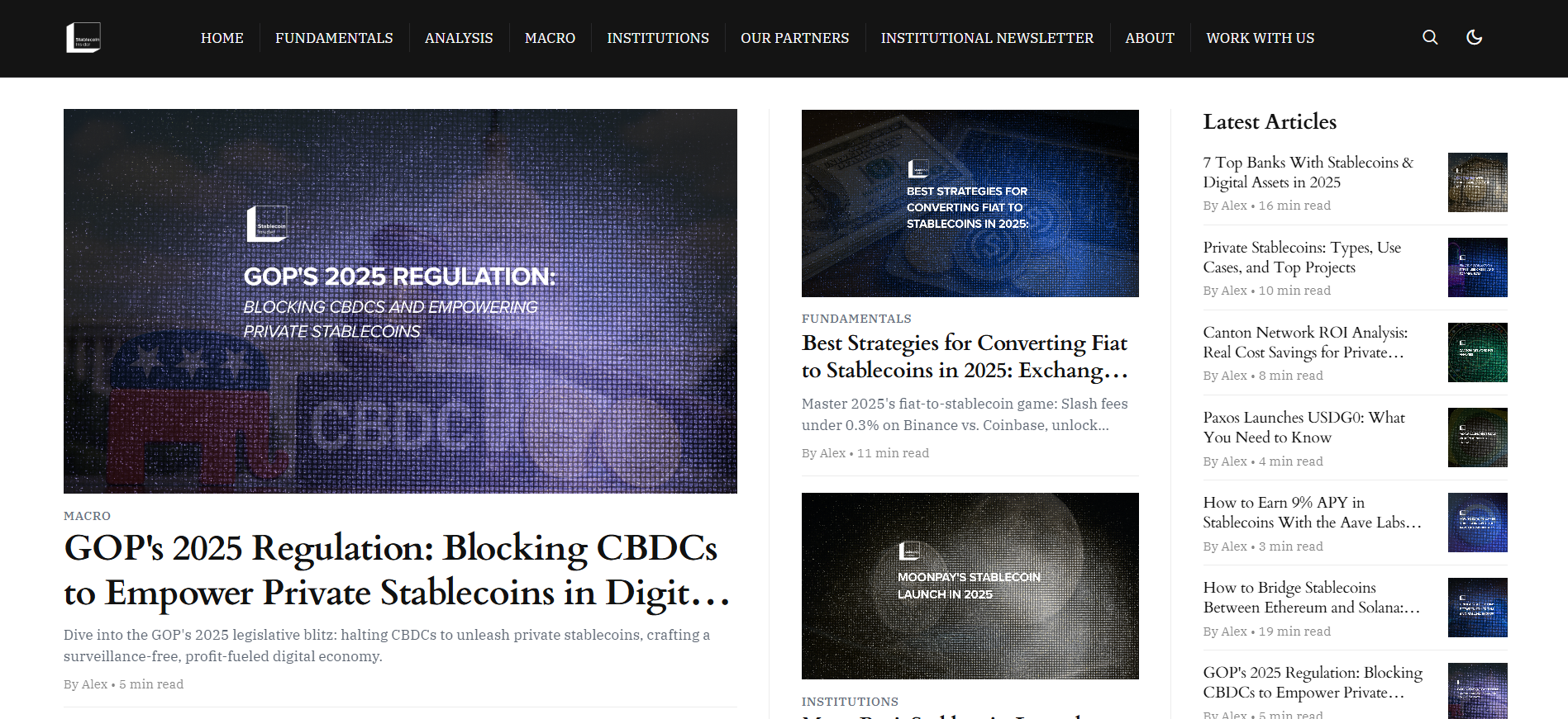 Best Stablecoin News Platform in 2025