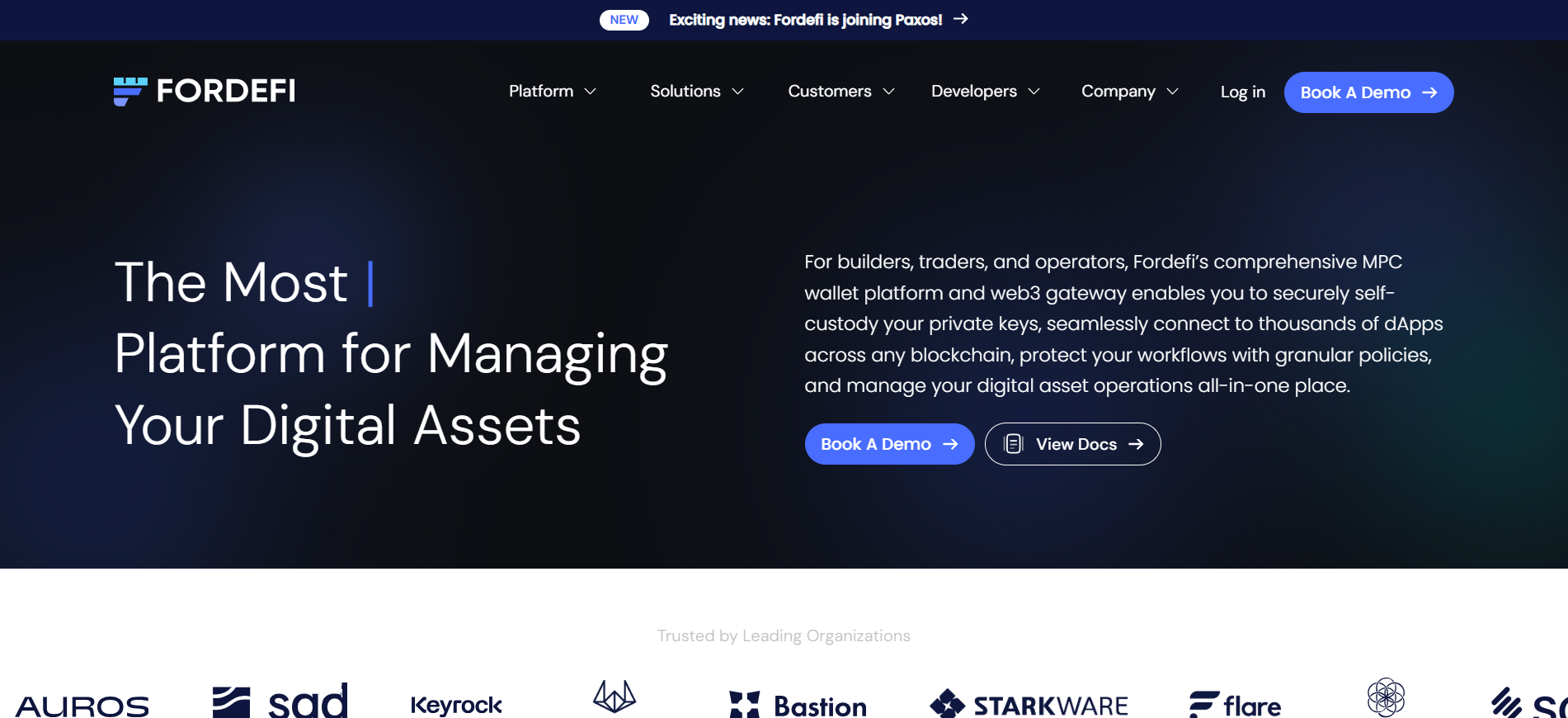 Paxos Acquires Fordefi