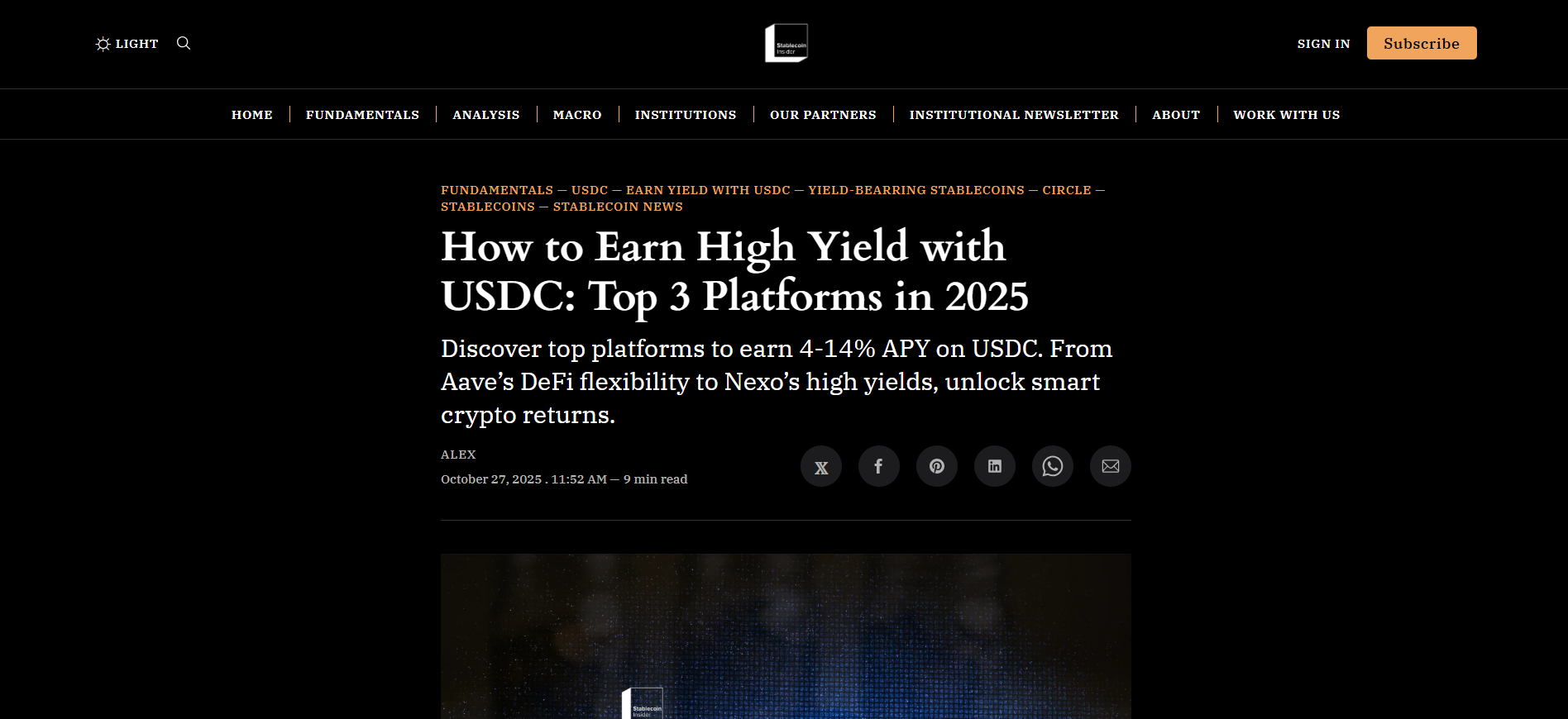 Earn Yield with USDC