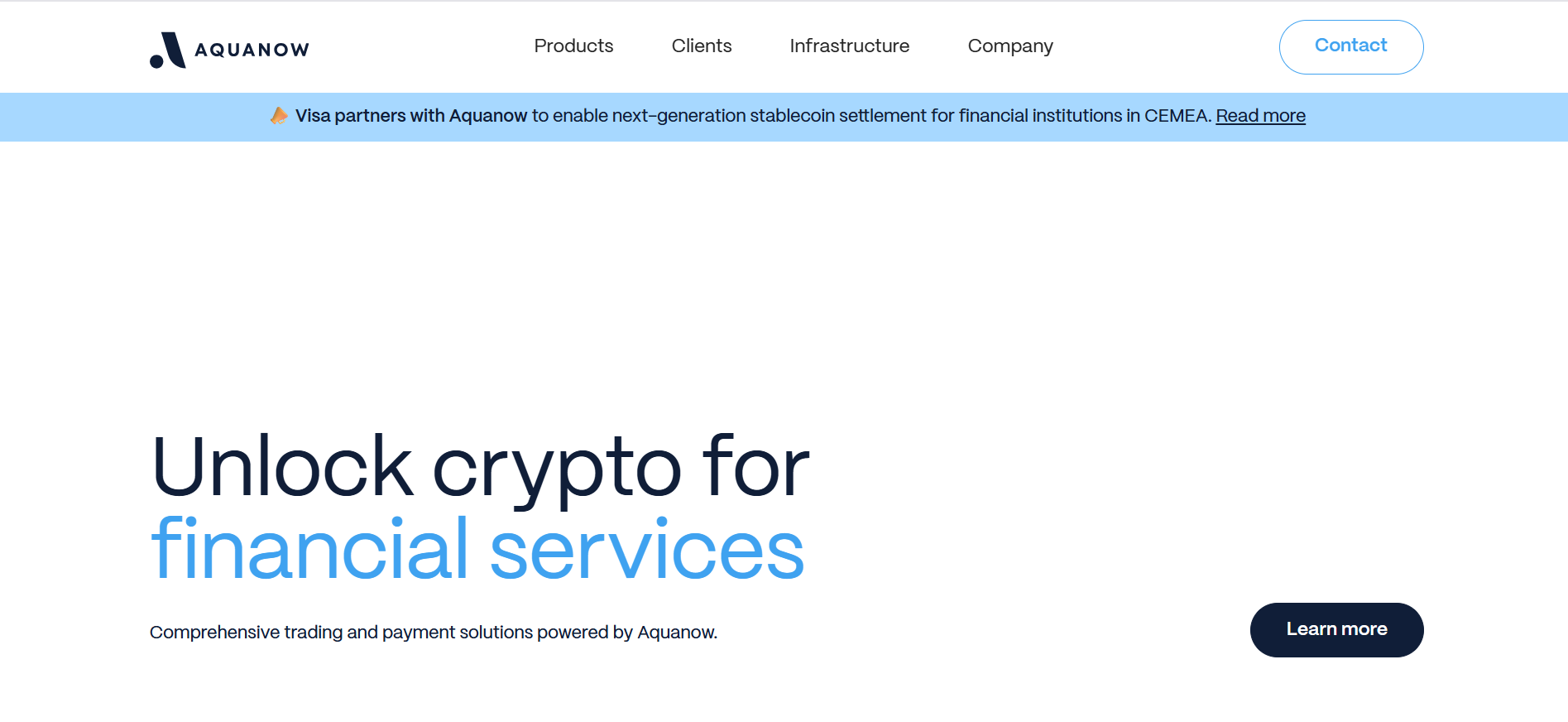 Visa and Aquanow USDC Settlements 