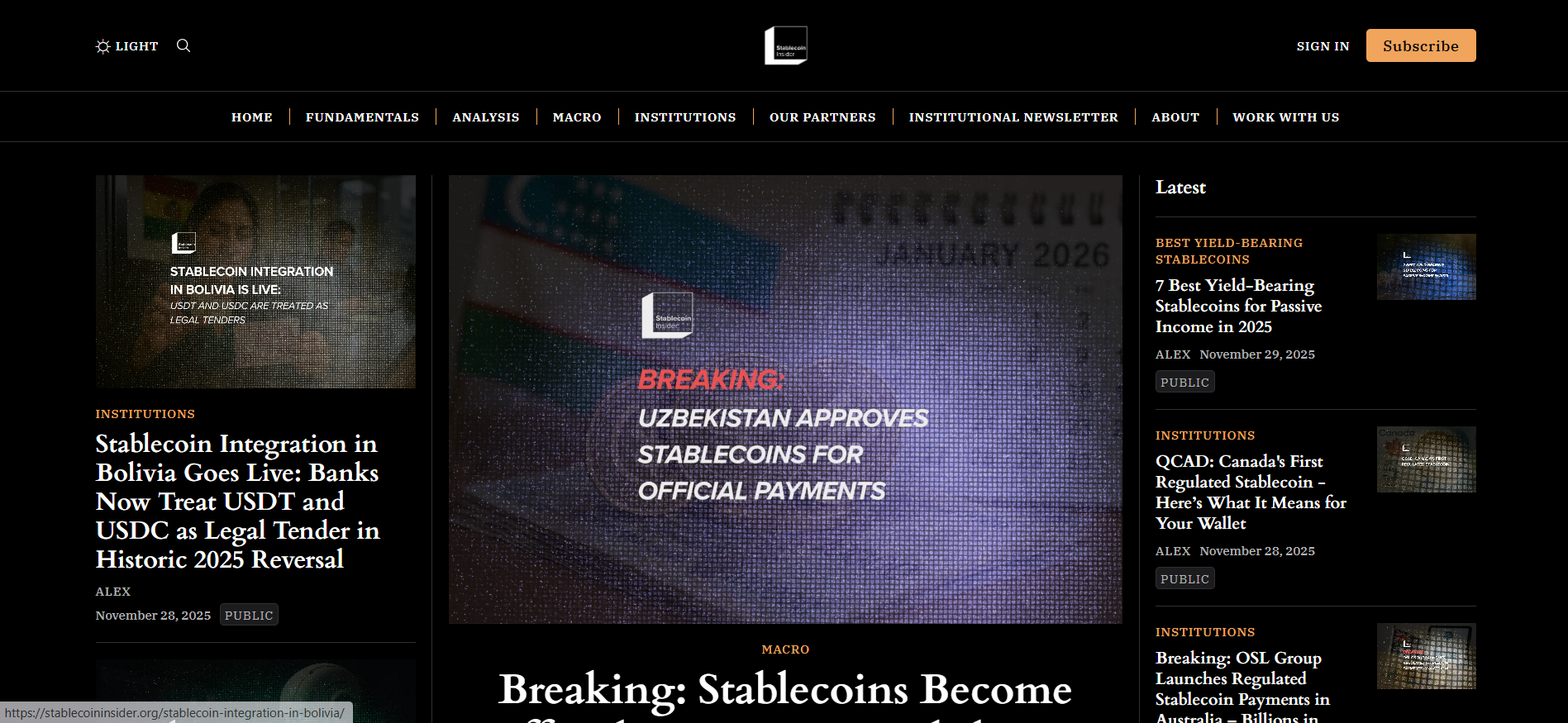 Best Stablecoin News Platform in 2025