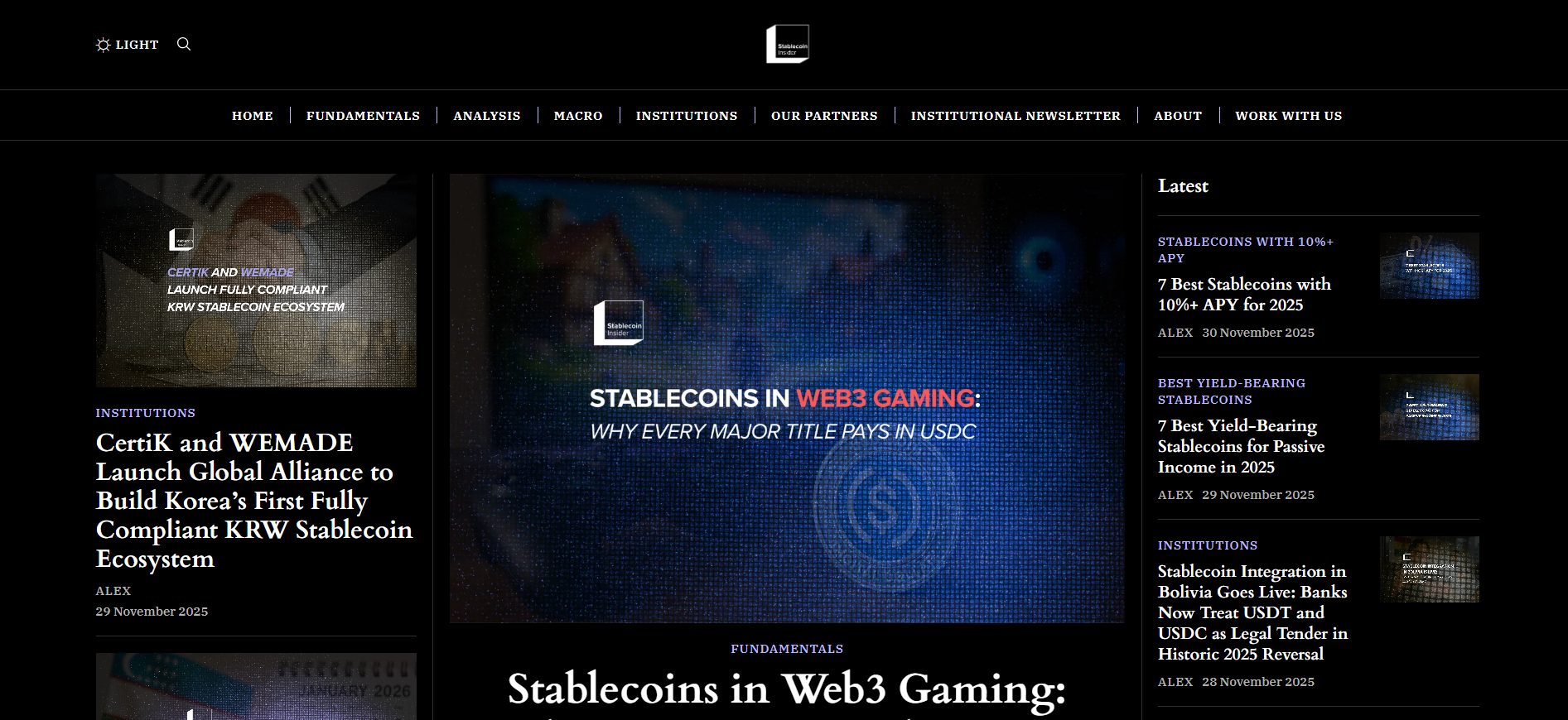 Best Stablecoin News Platform in 2025