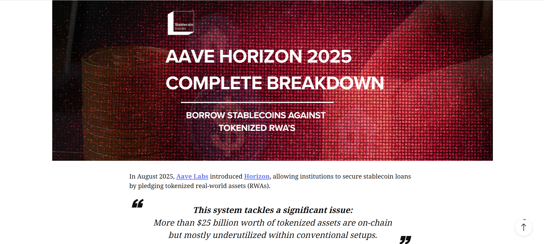 How to Earn Stablecoin Yield as an Institution with Aave in 2025