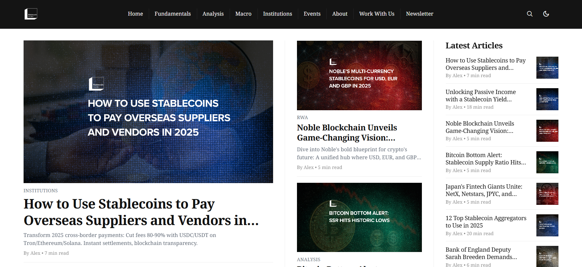 Best Stablecoin News Platform in 2025