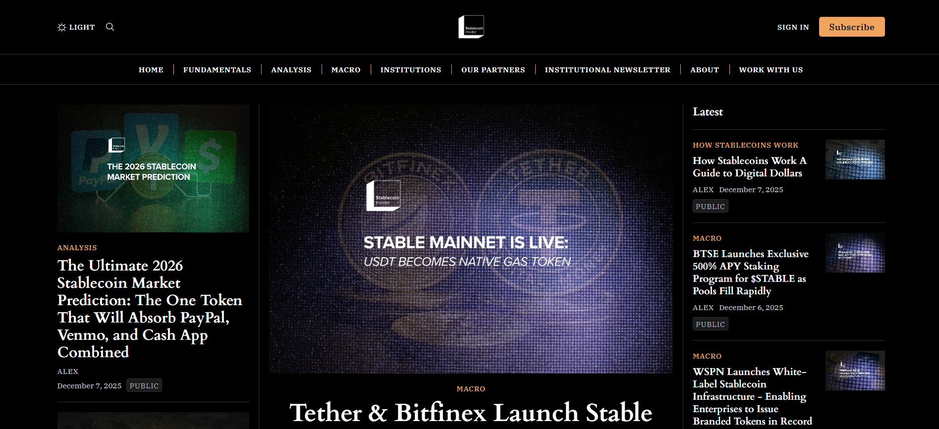 Best Stablecoin News Platform for 2026