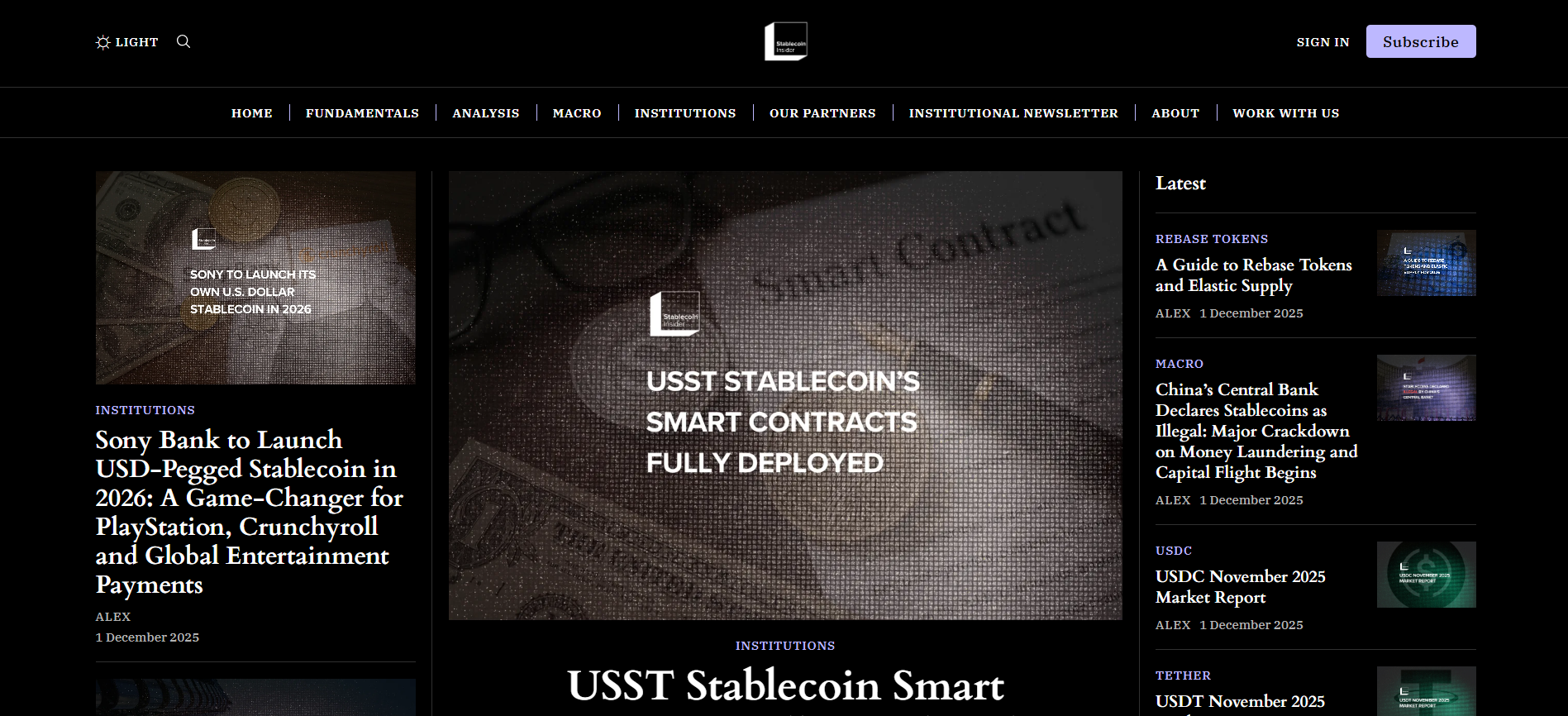 Best Stablecoin News Platform in 2025