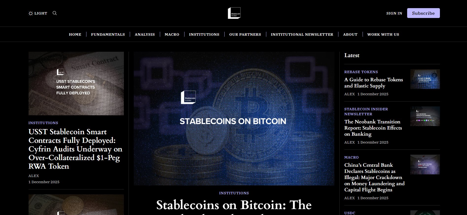 Best Stablecoin News Platform in 2025