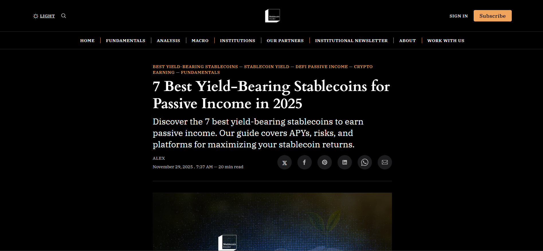 Best Yield-Bearing Stablecoins for 2025