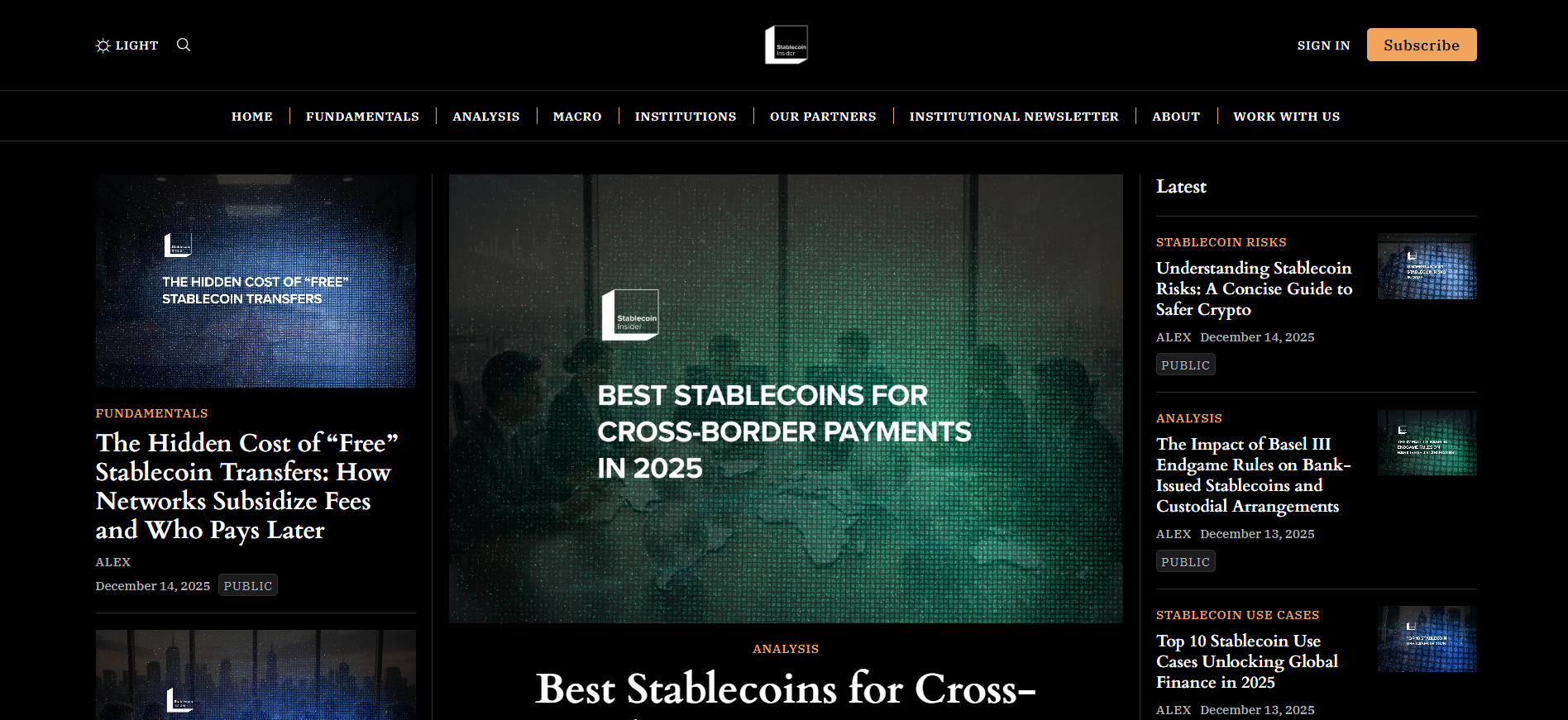 Best Stablecoin News Platform for Institutions for 2026