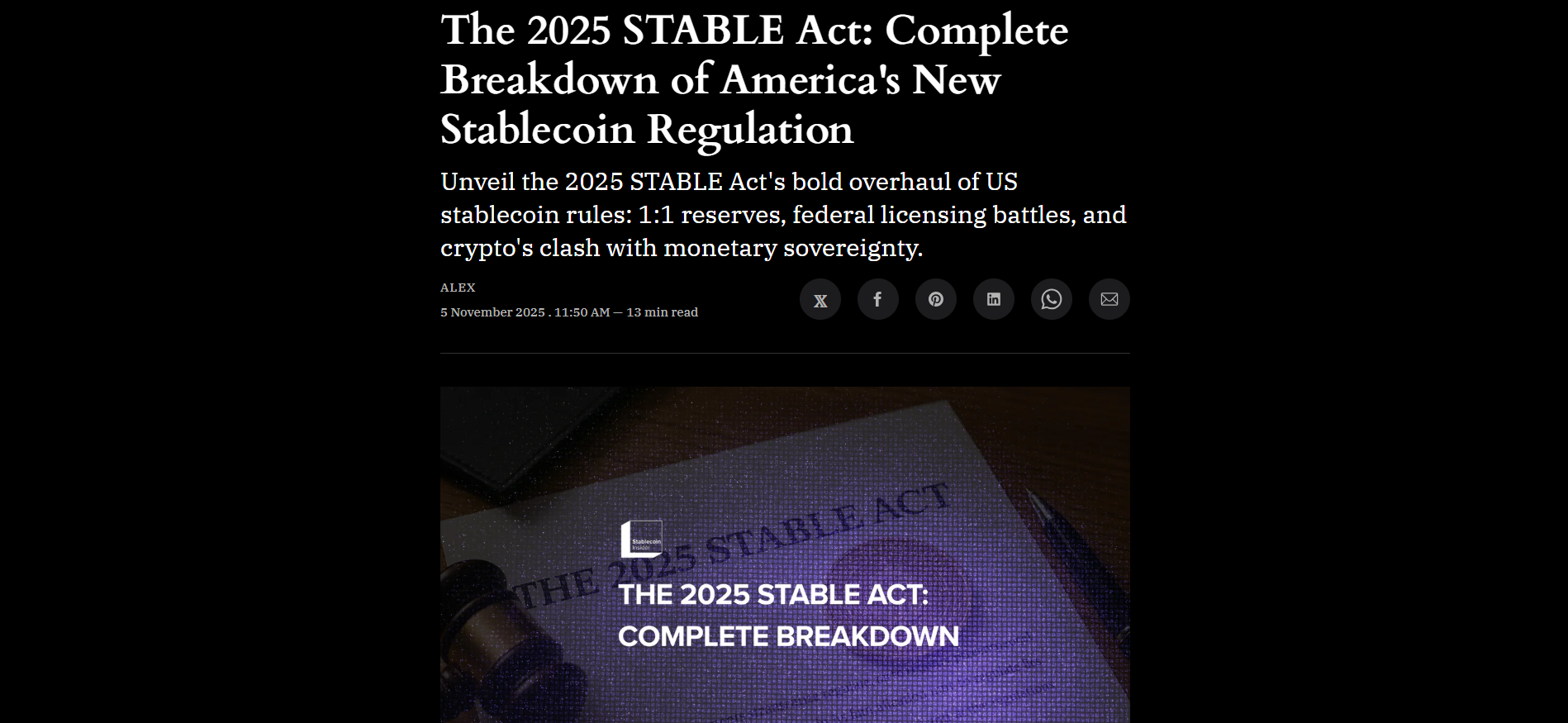2025 Stablecoin Regulations