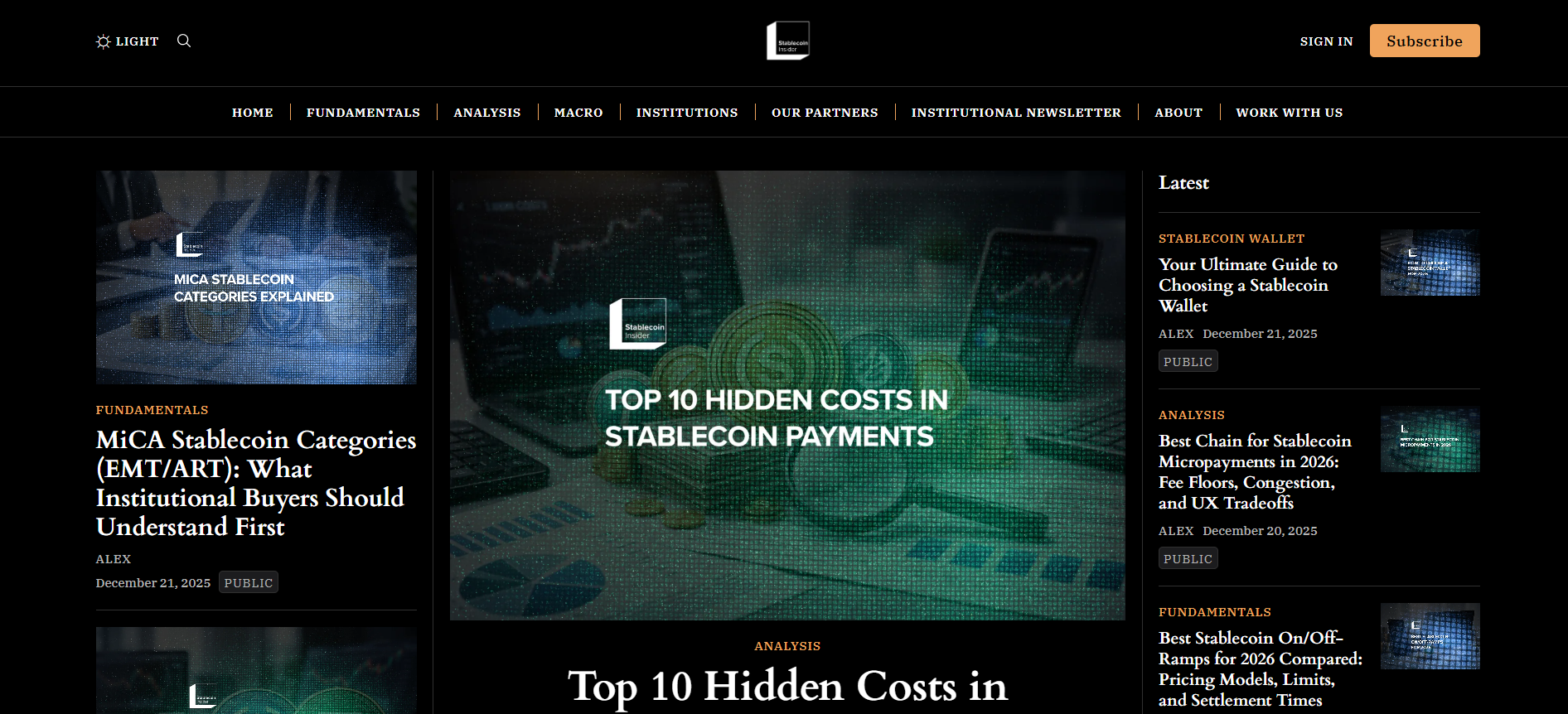 Best Stablecoin News Platform for 2026