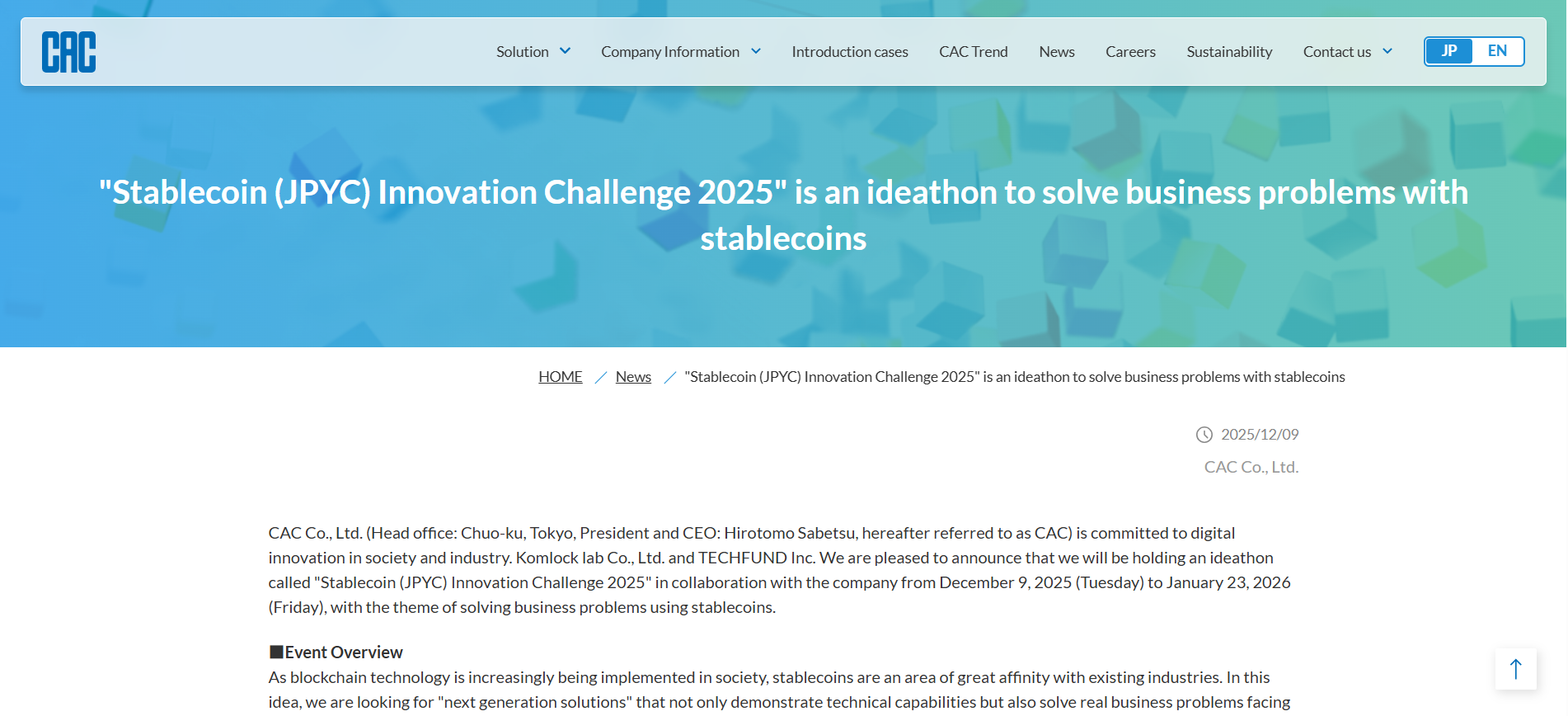 Japanese Stablecoin Innovation Challenge