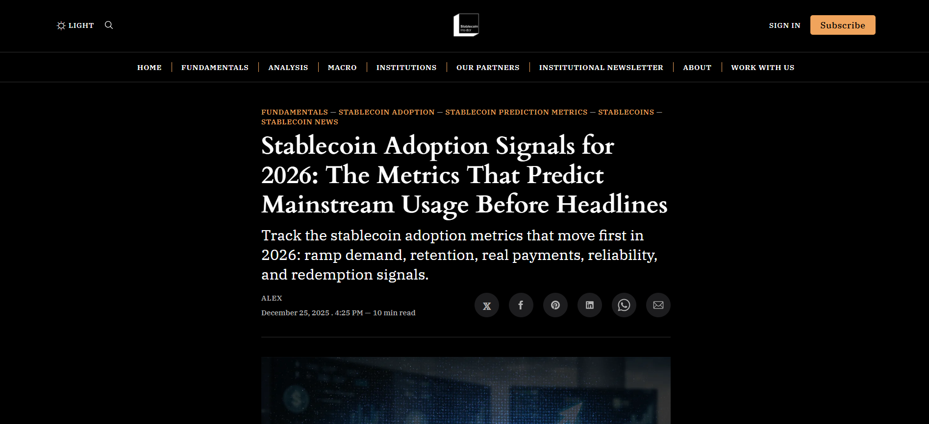 Stablecoin Adoption Signals in 2026