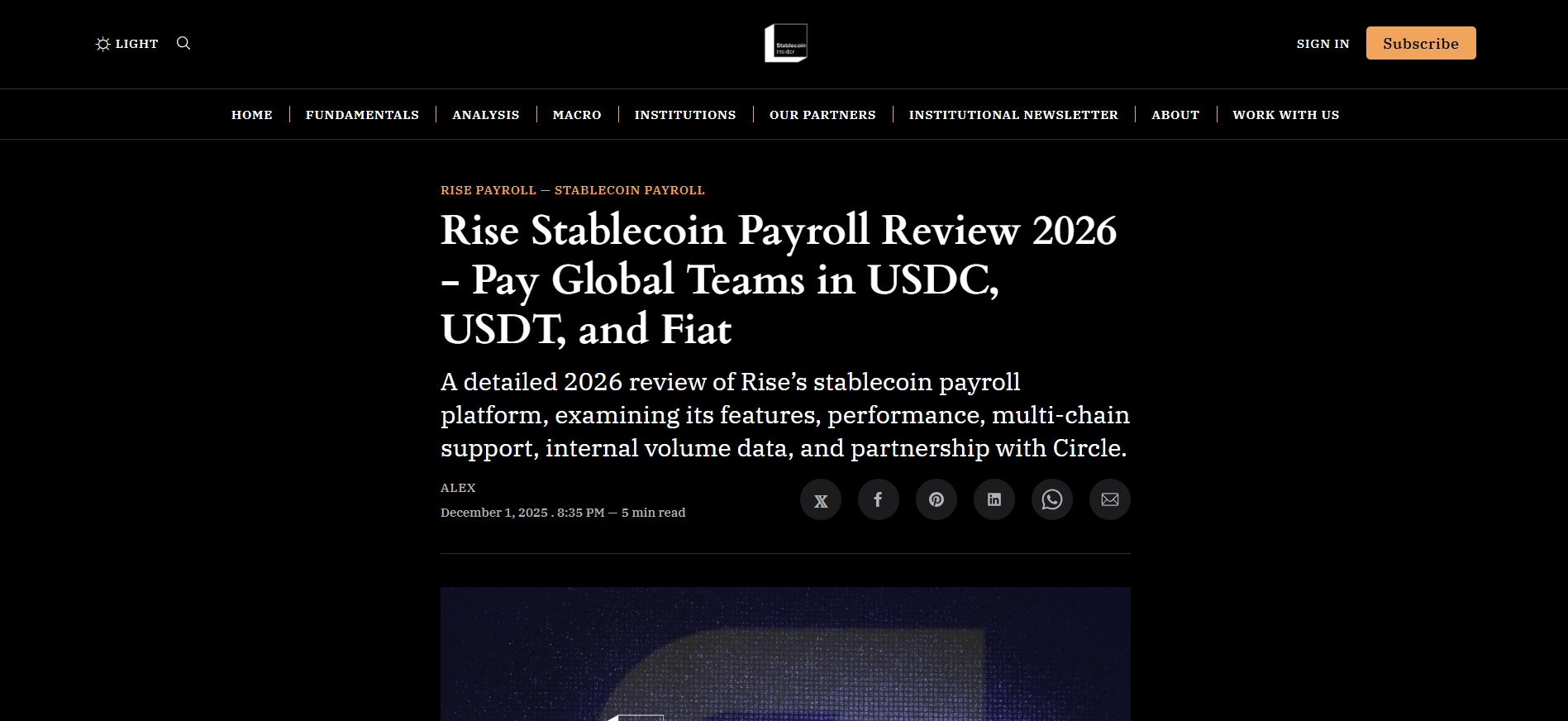 Rise Stablecoin Payroll Review for 2026