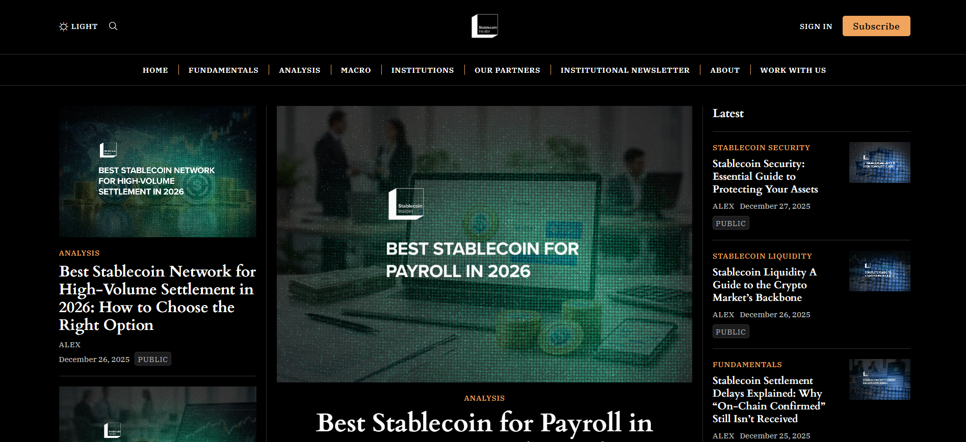 Best Stablecoin News Platform for 2026