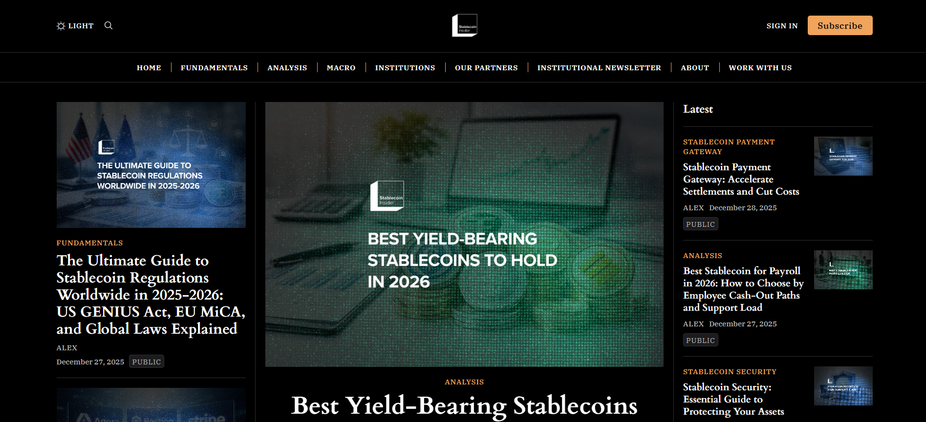 Best Stablecoin News Platform for 2026