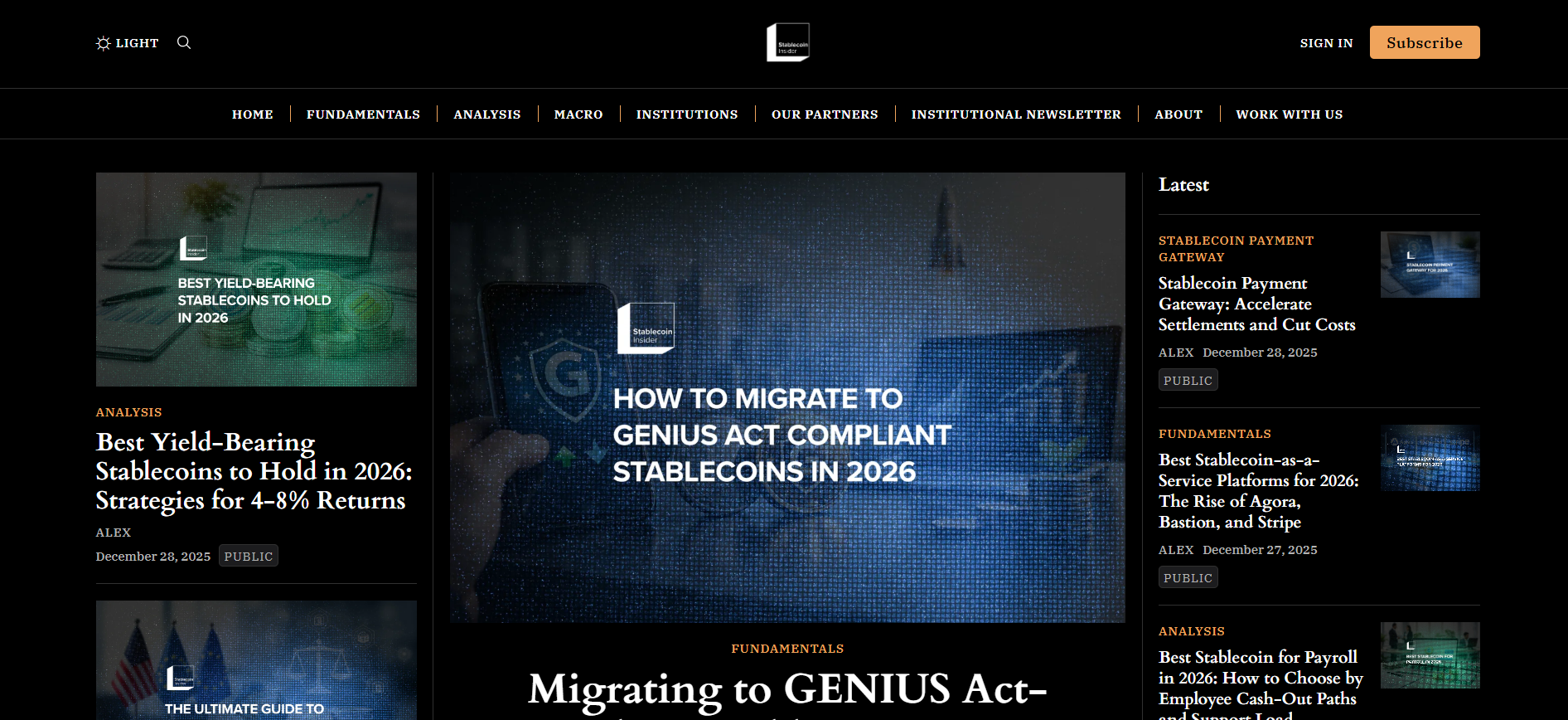 Best Stablecoin News Platform for 2026