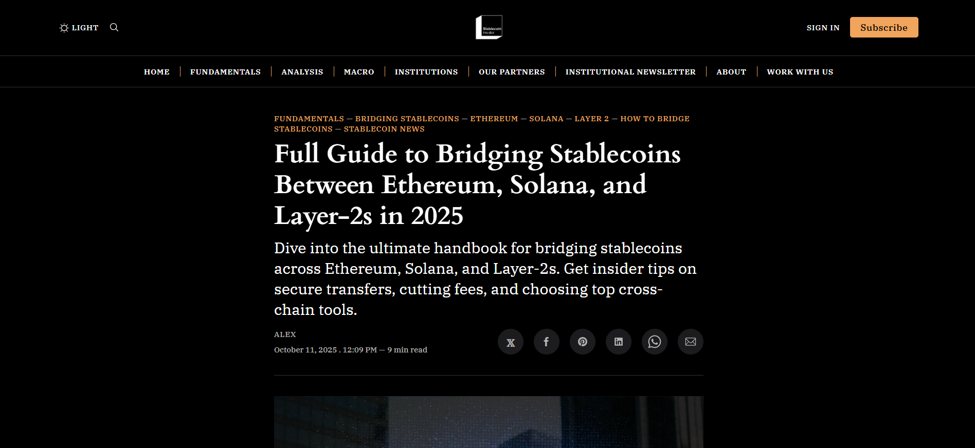 Full Guide to Bridging Stablecoins Between Ethereum, Solana, and Layer-2s in 2025