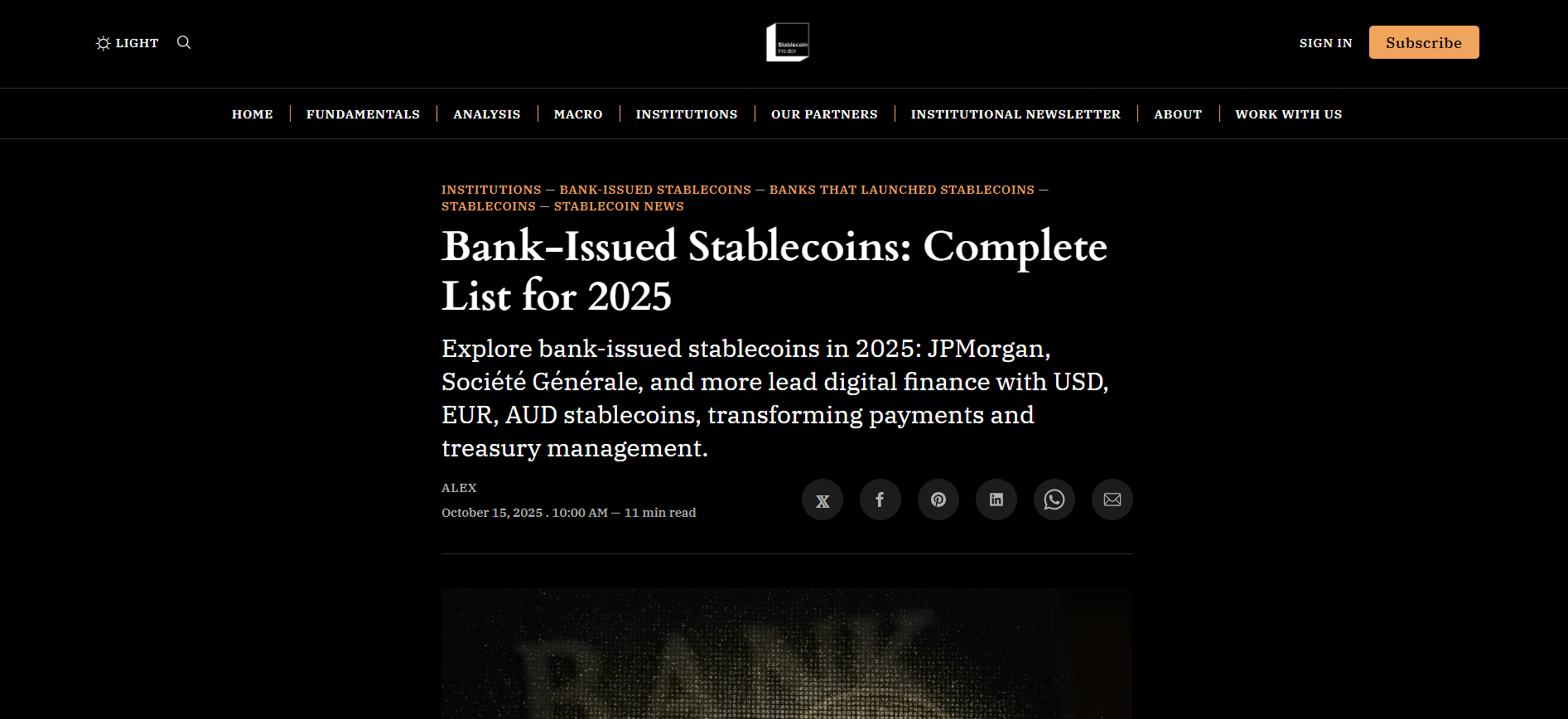 Bank-Issued Stablecoins