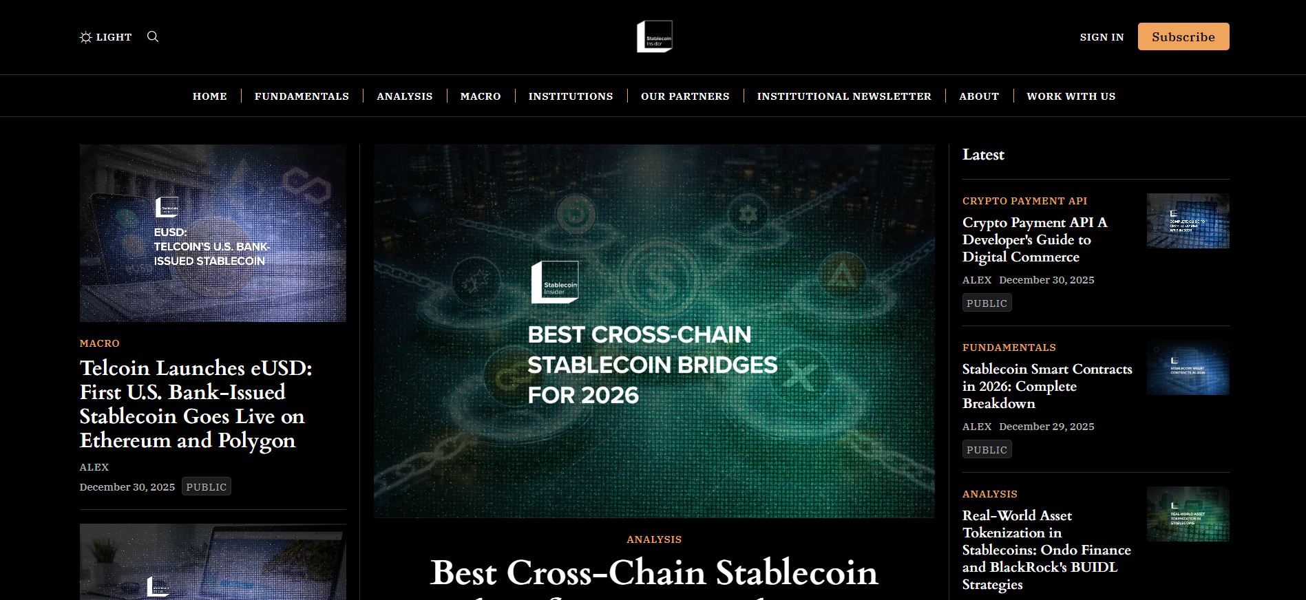 Best Stablecoin News Platform for 2026