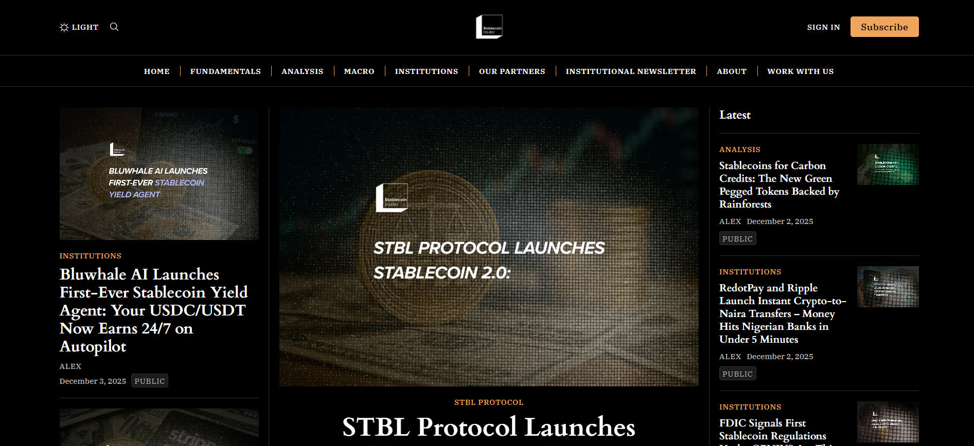 Best Stablecoin News Platform in 2025