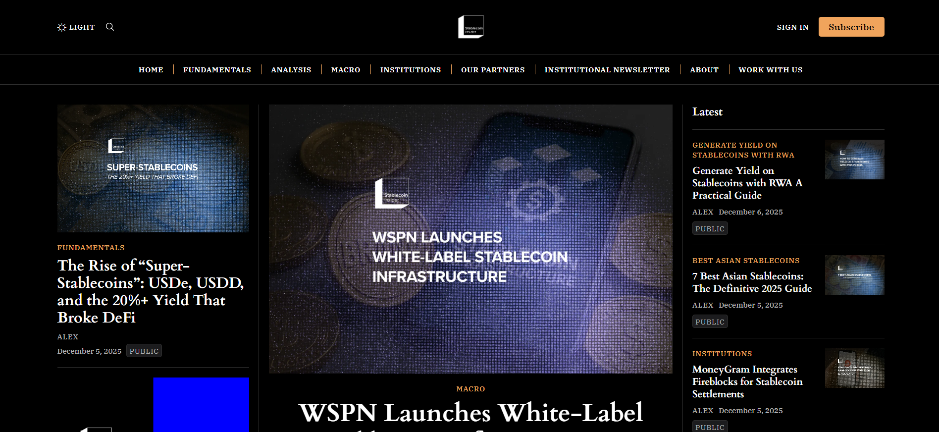 Best Stablecoin News Platform in 2025