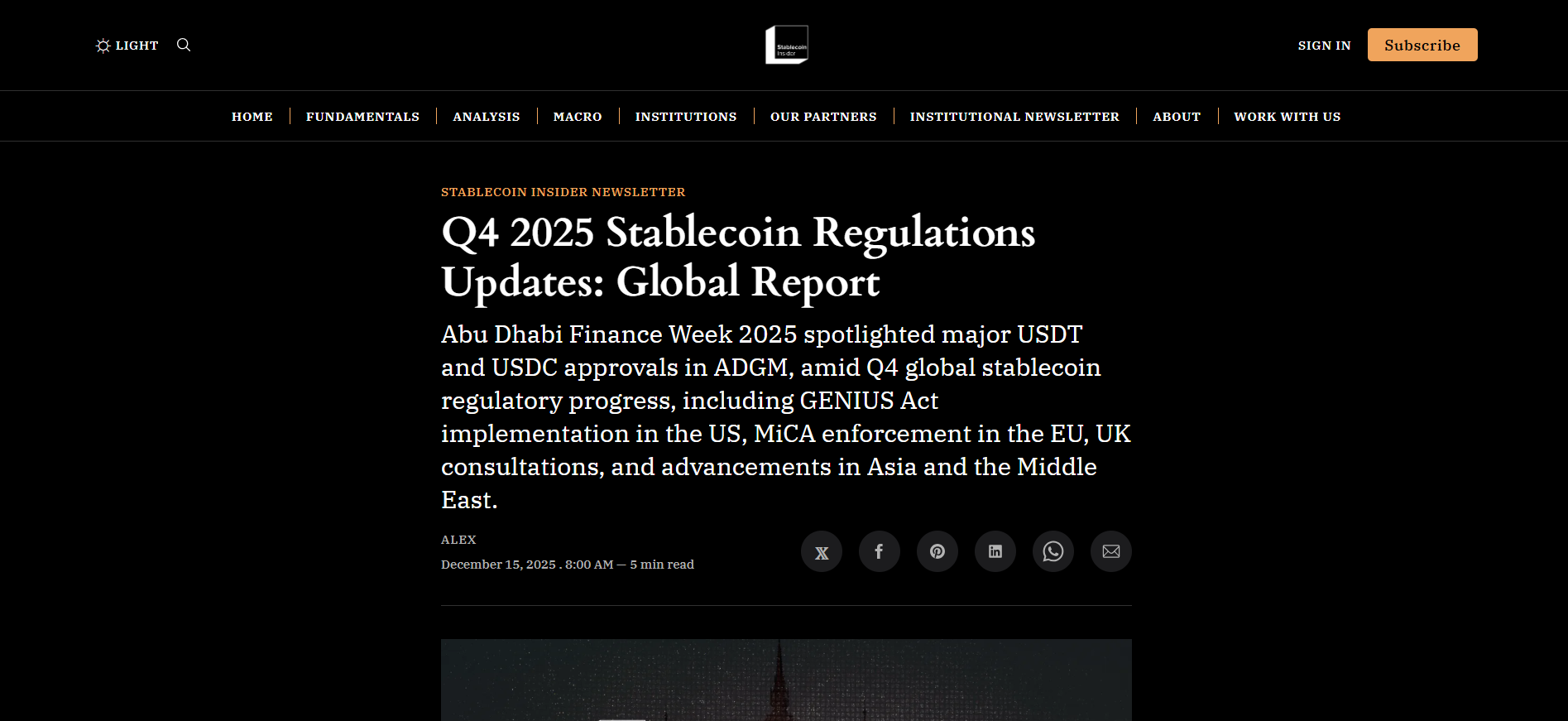Q4 2025 Stablecoin Regulations Updates