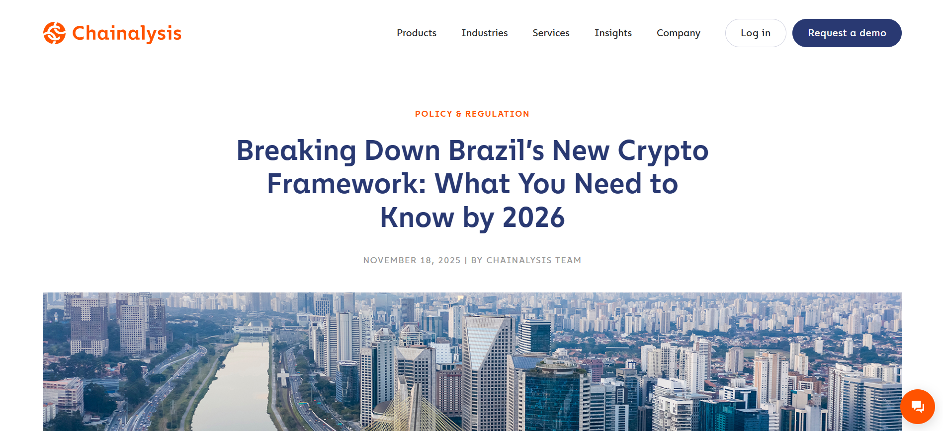 Chainalysis: Brazil's Cryptoassets Regulatory Framework