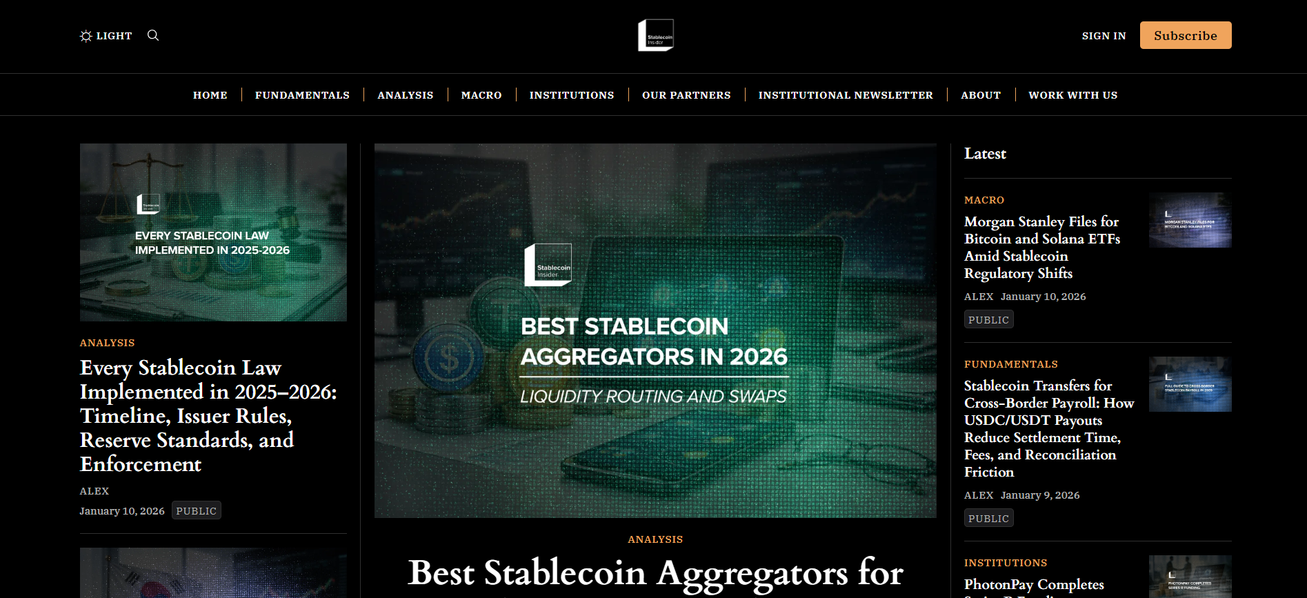 Best Stablecoin News Platform in 2026