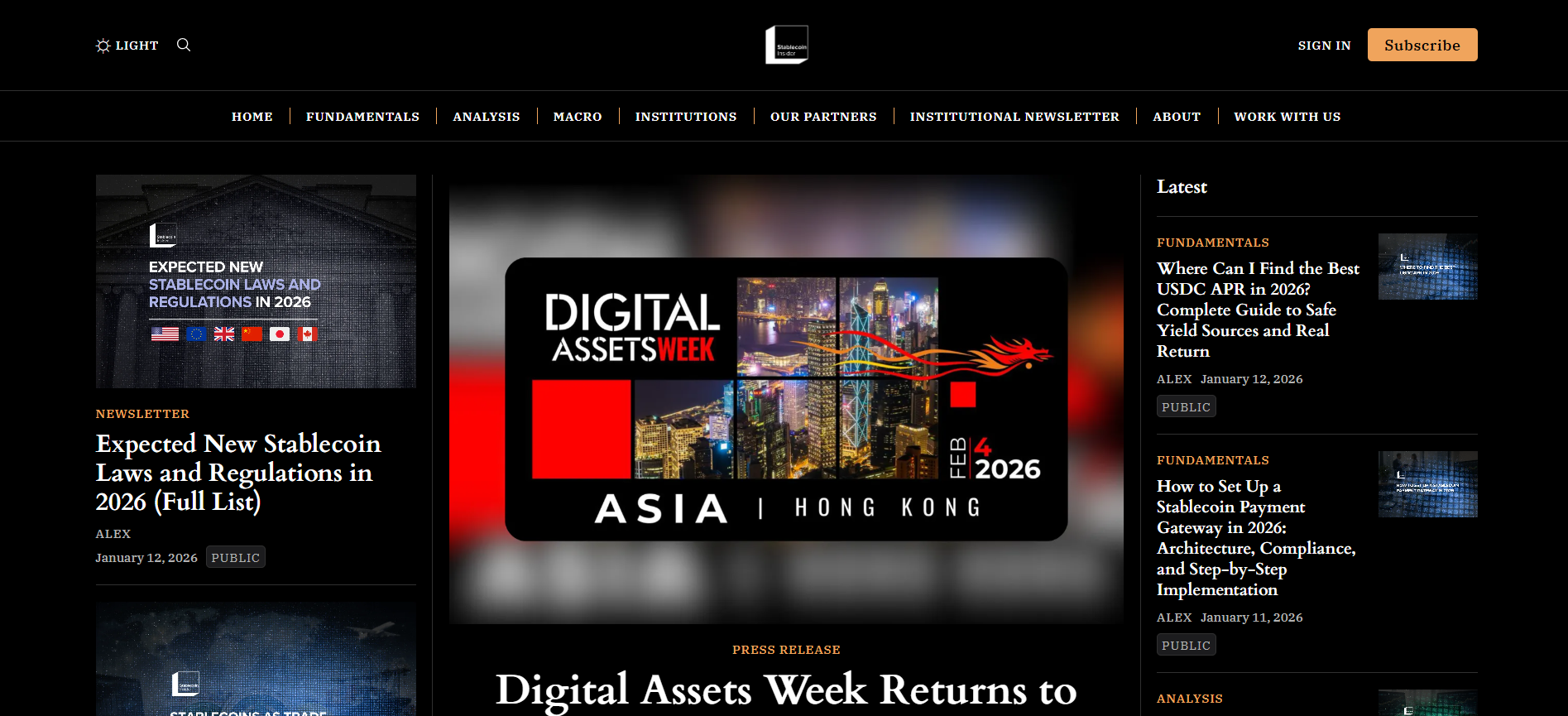 Best Stablecoin News Platform in 2026