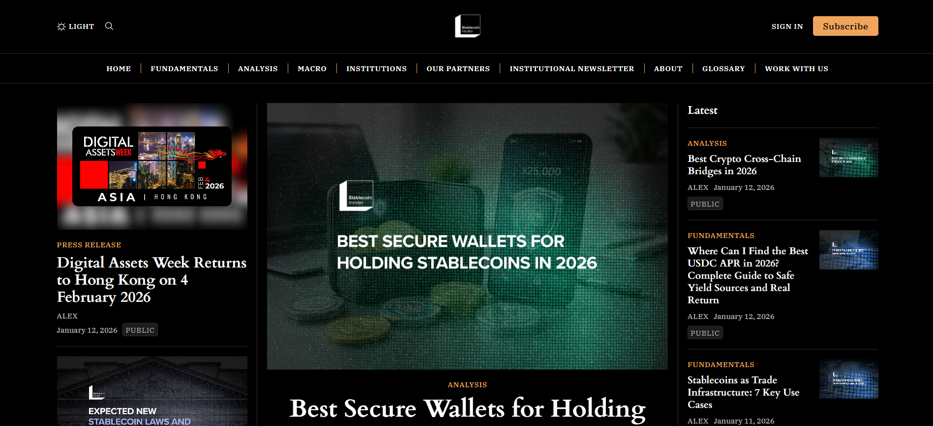 Best Stablecoin News Platform in 2026