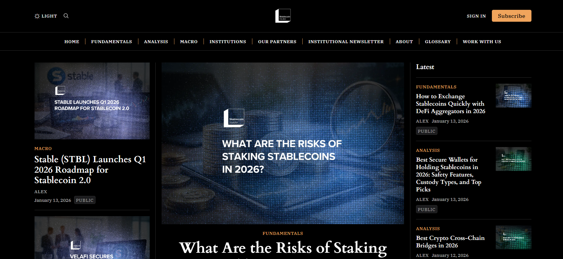 Best Stablecoin News Platform in 2026