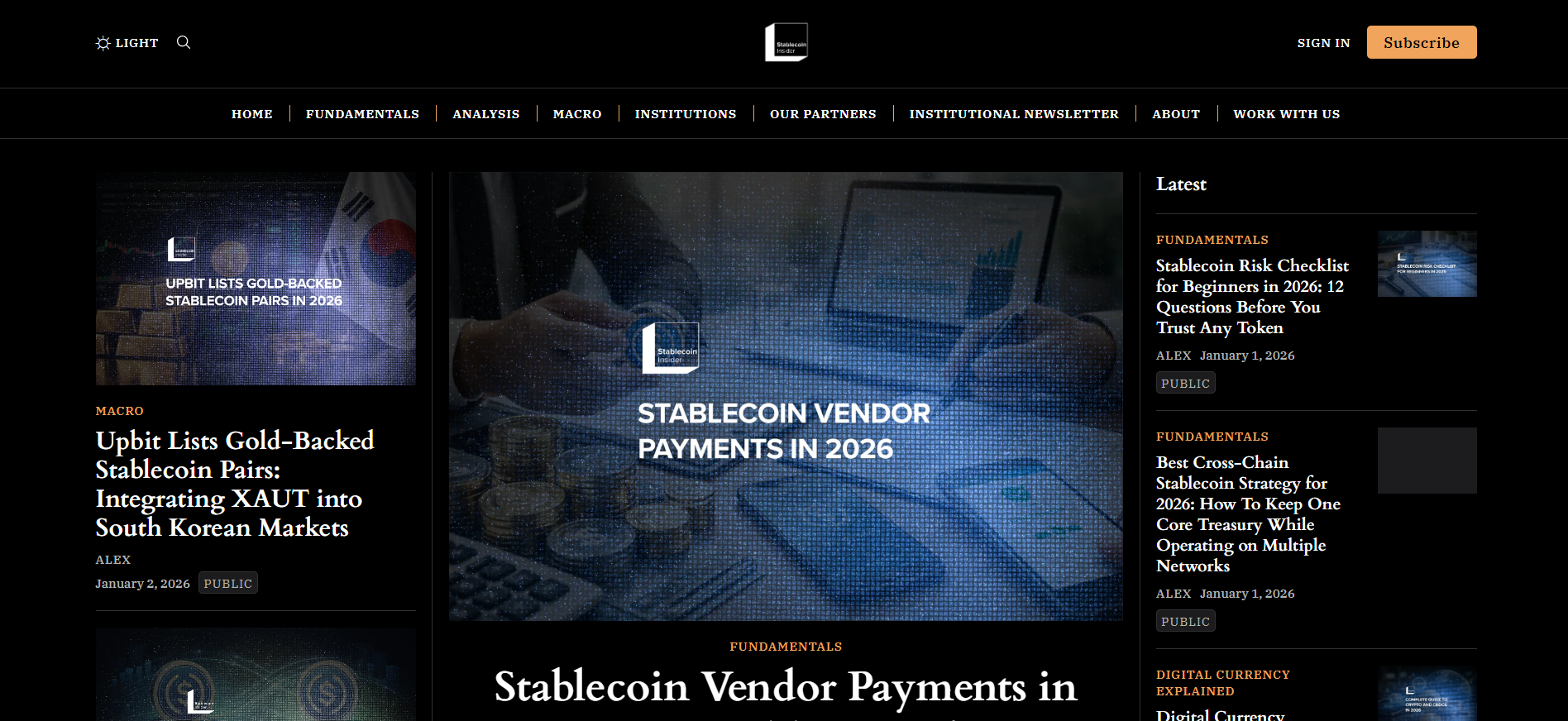 Best Stablecoin News Platform in 2026