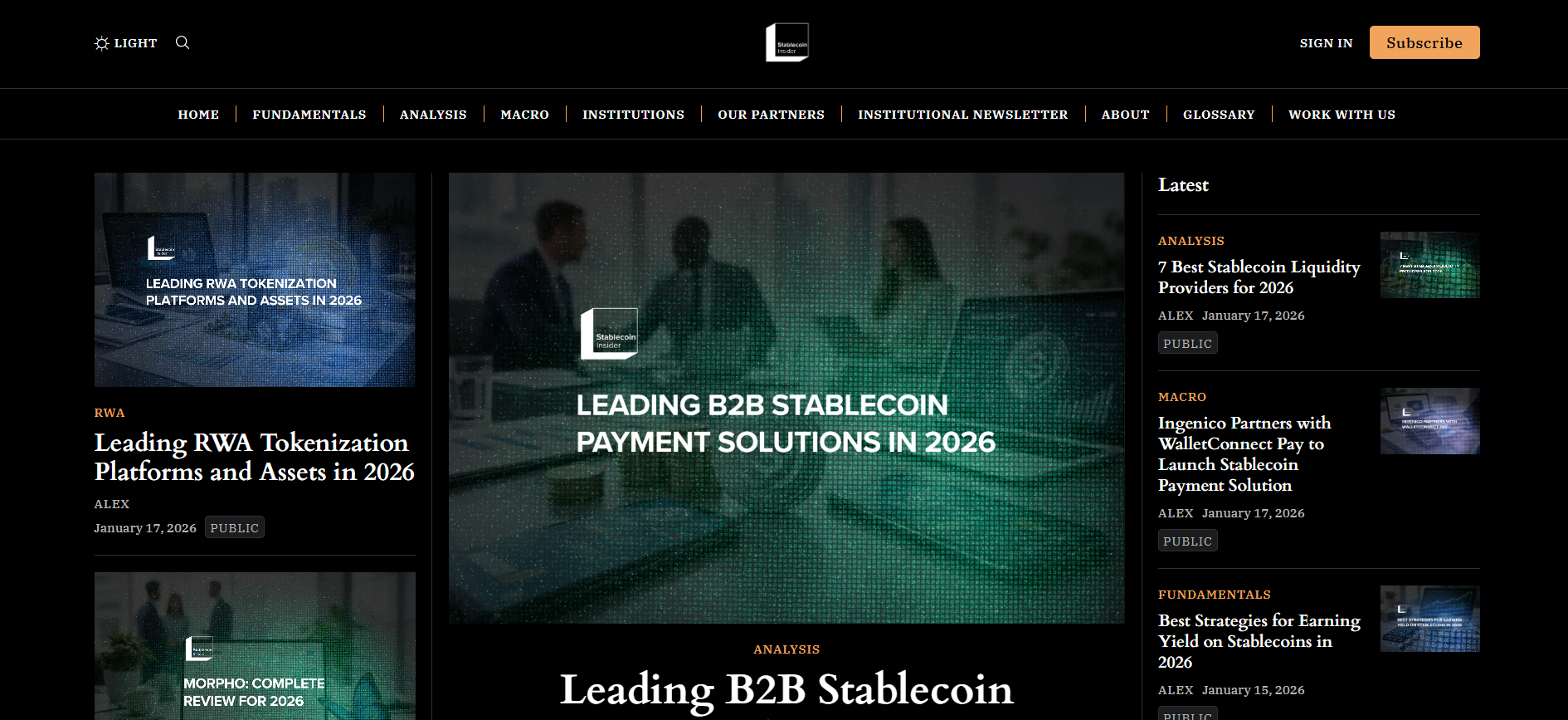 Best Stablecoin News Platform in 2026