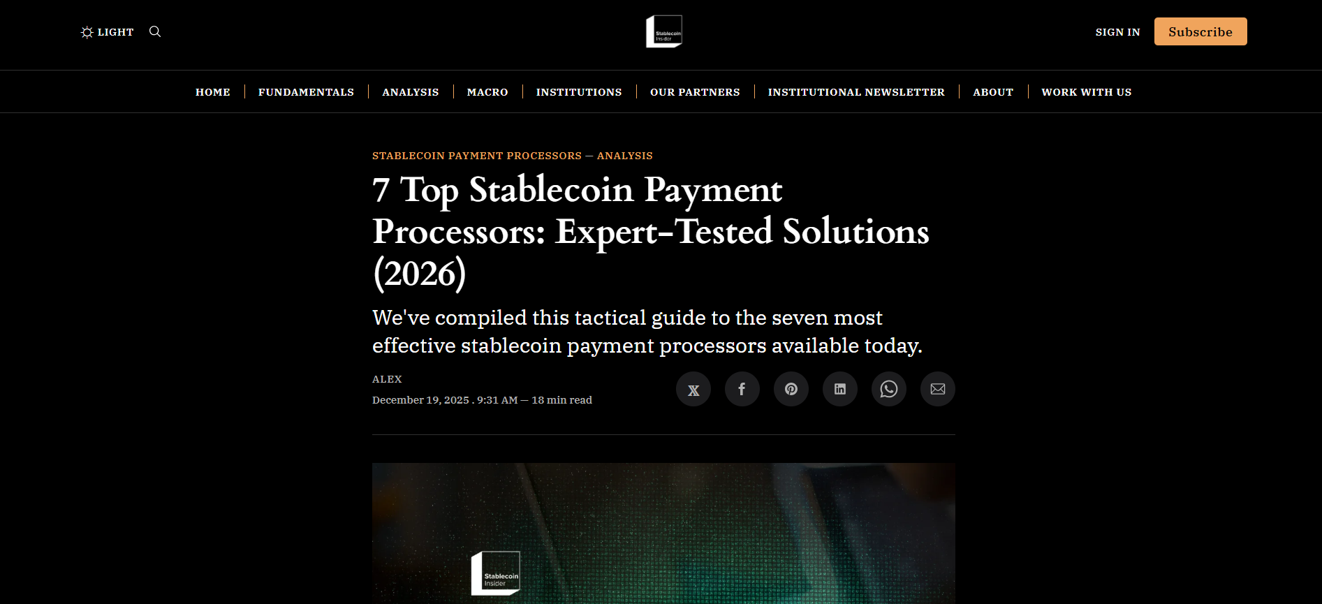 Top 7 Stablecoin Payment Processors