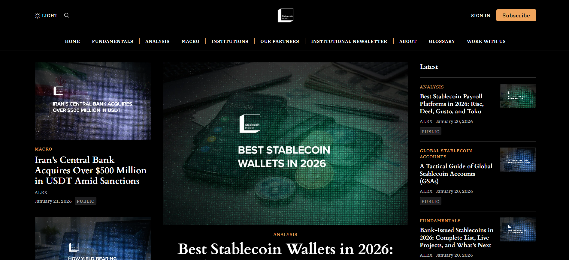 Best Stablecoin News Platform in 2026