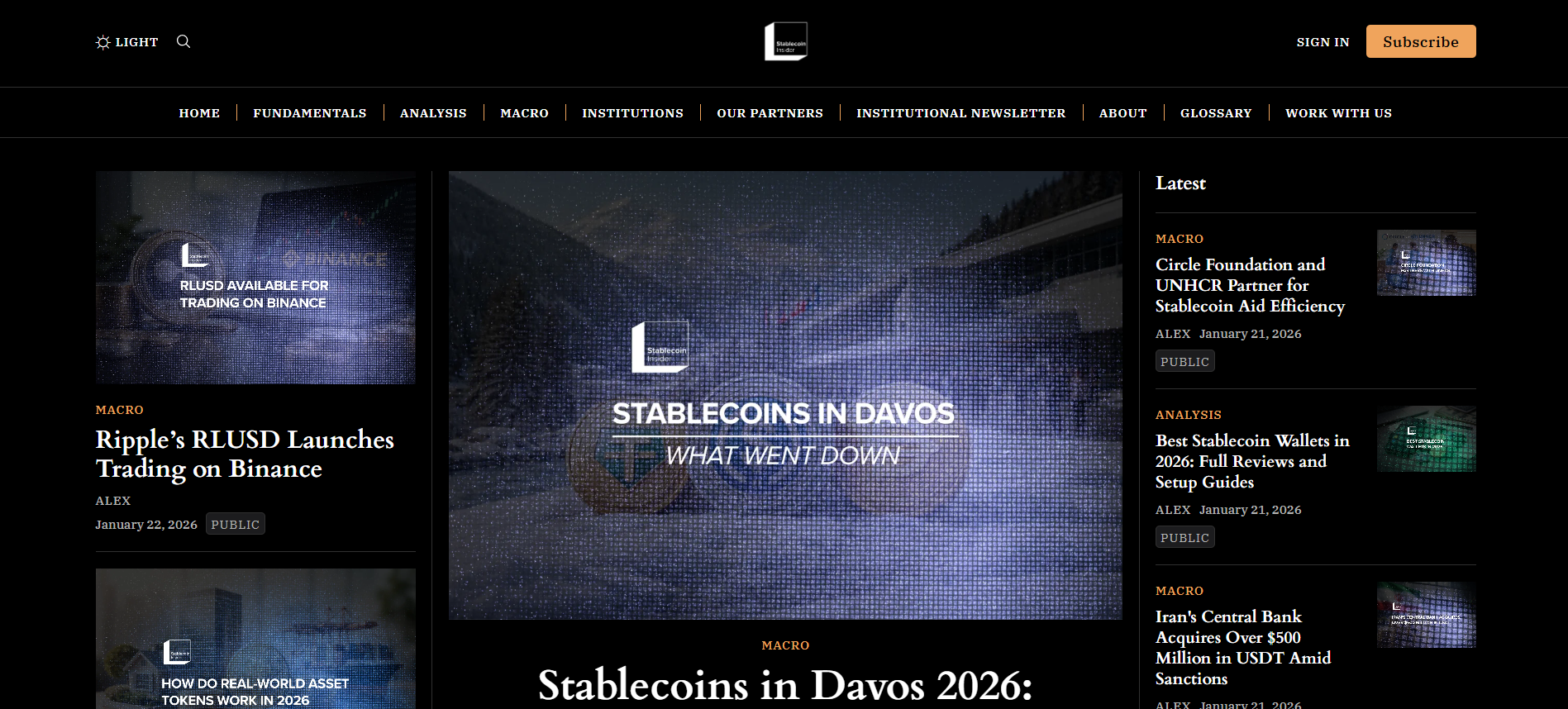 Best Stablecoin News Platform in 2026
