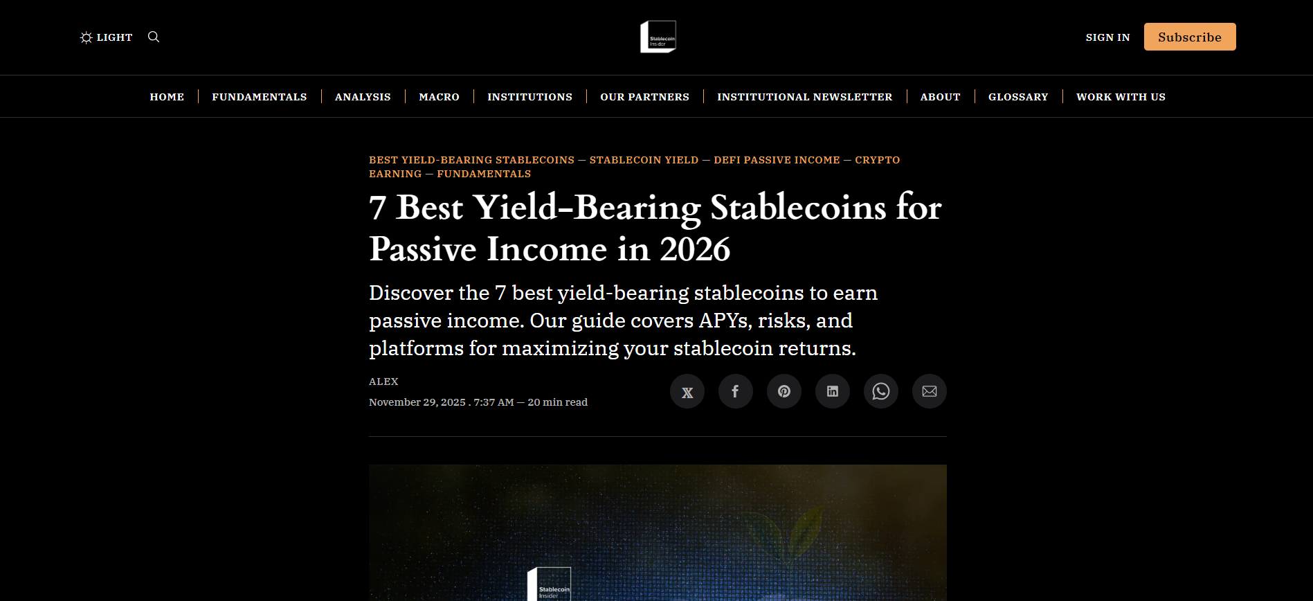 7 Best Yield-Bearing Stablecoins for Passive Income in 2026