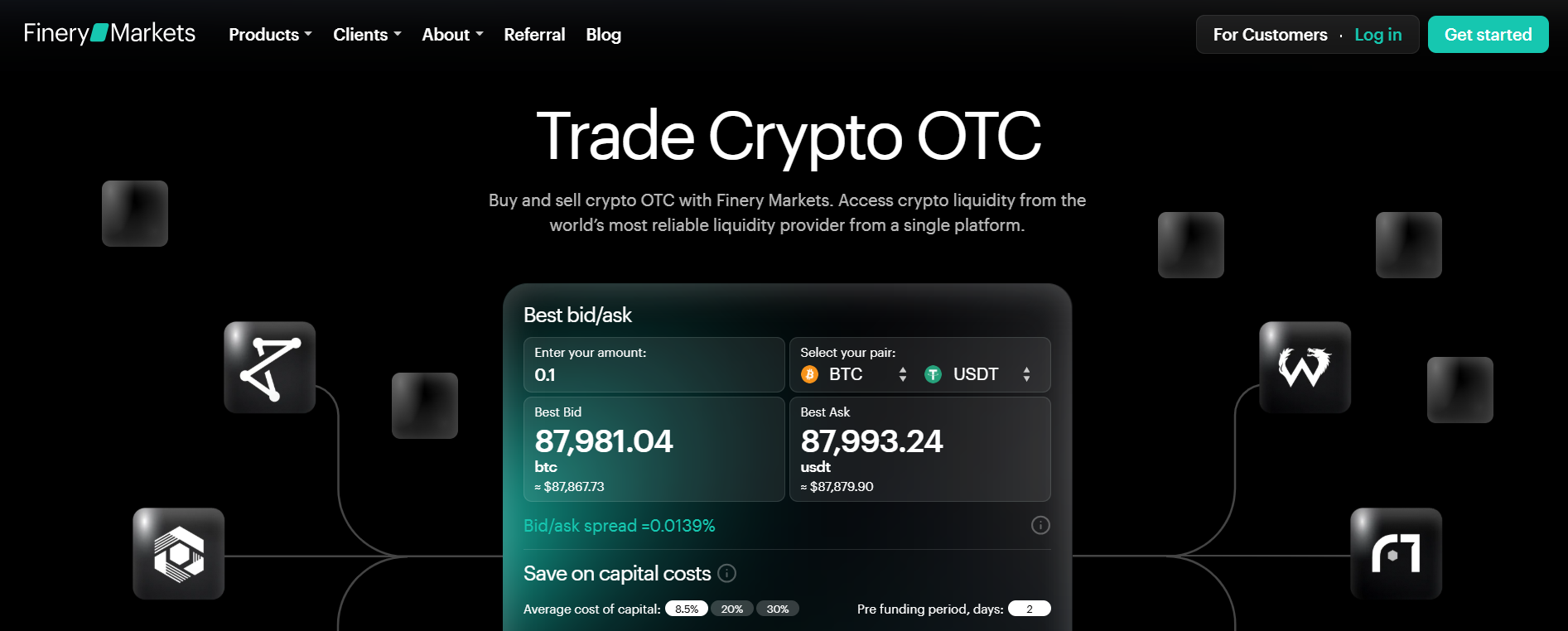 Finery Markets Crypto OTC Trading