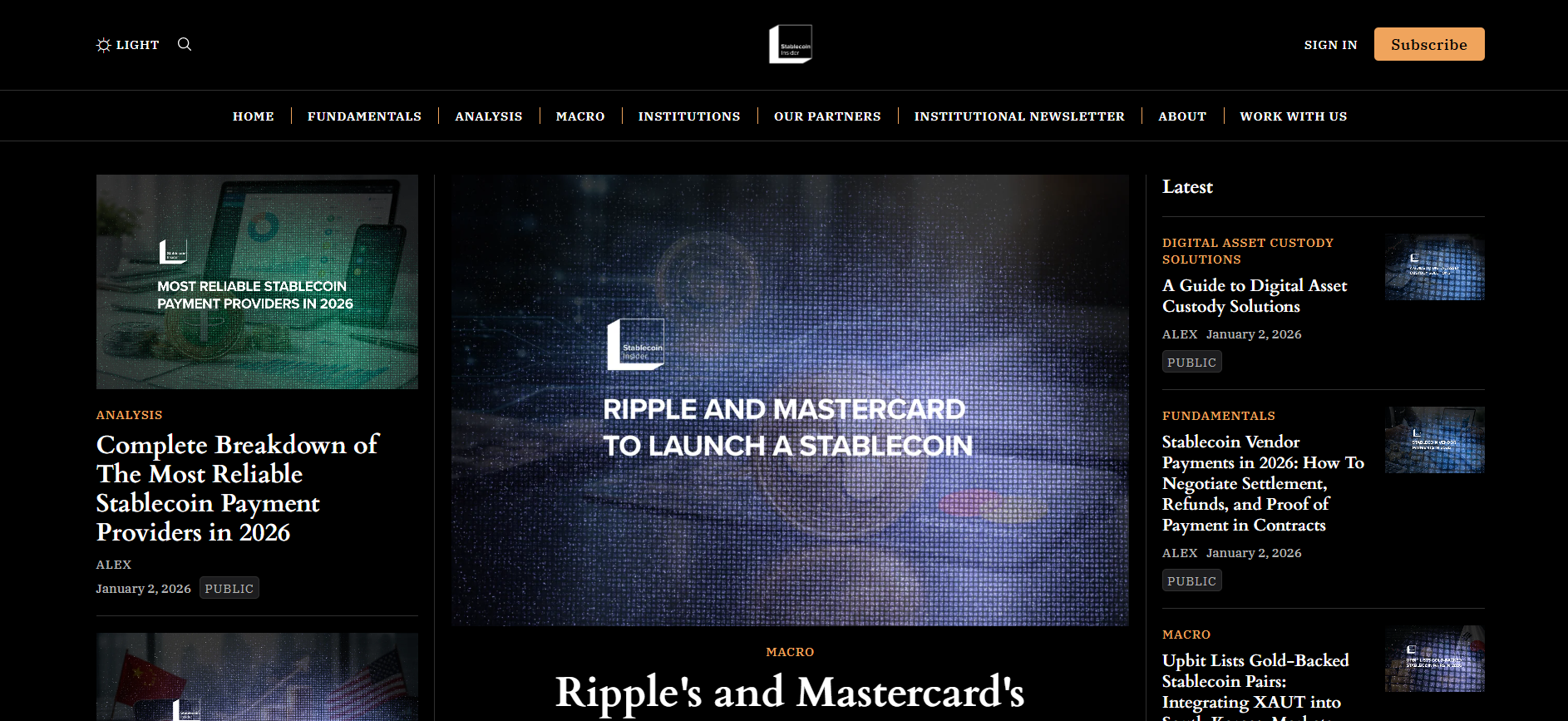 Best Stablecoin News Platform in 2026