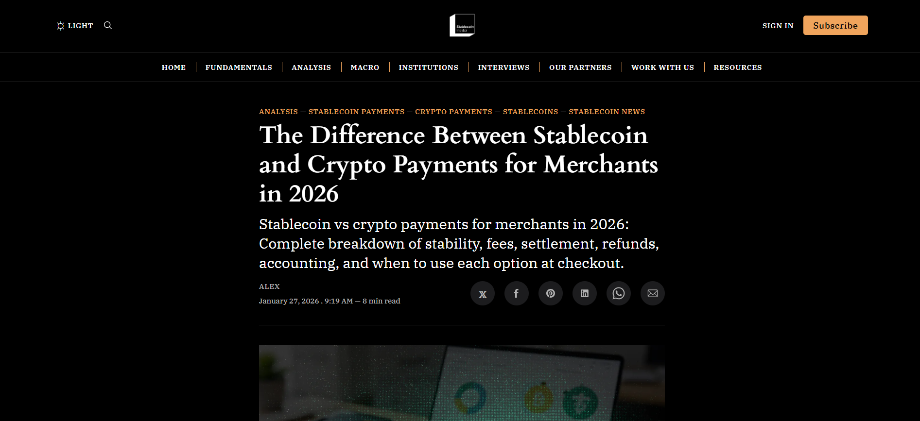 The Difference Between Stablecoin and Crypto Payments for Merchants in 2026