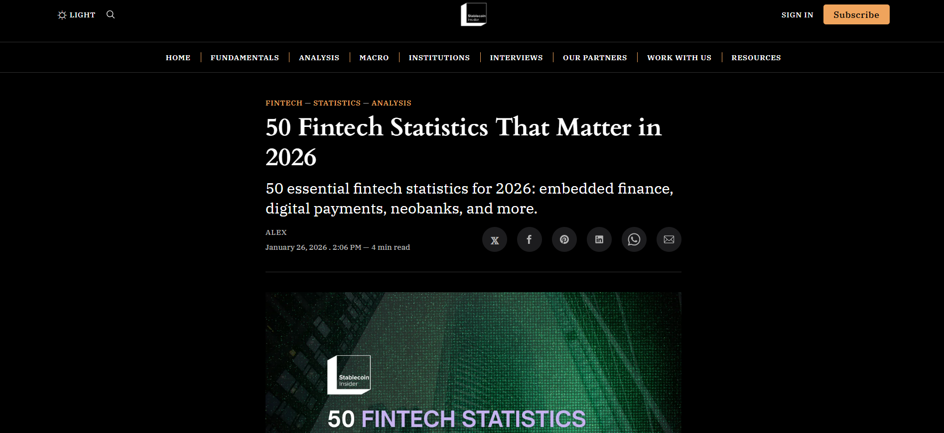 50 Fintech Statistics That Matter in 2026