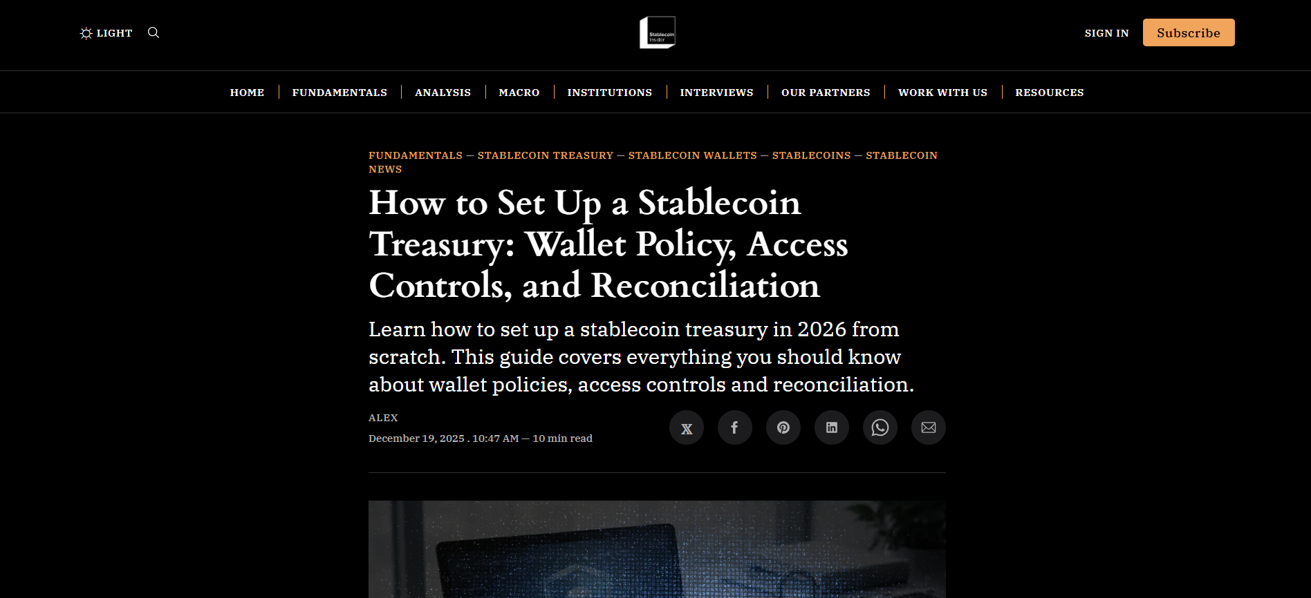 How to Set Up a Stablecoin Treasury