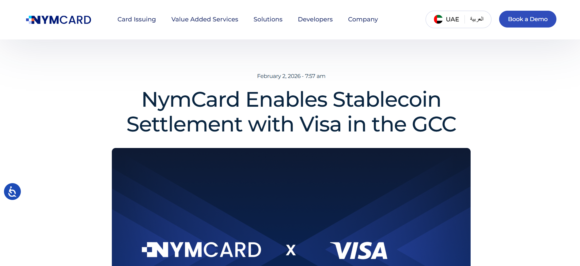 NymCard Enables Stablecoin Settlement with Visa in the GCC