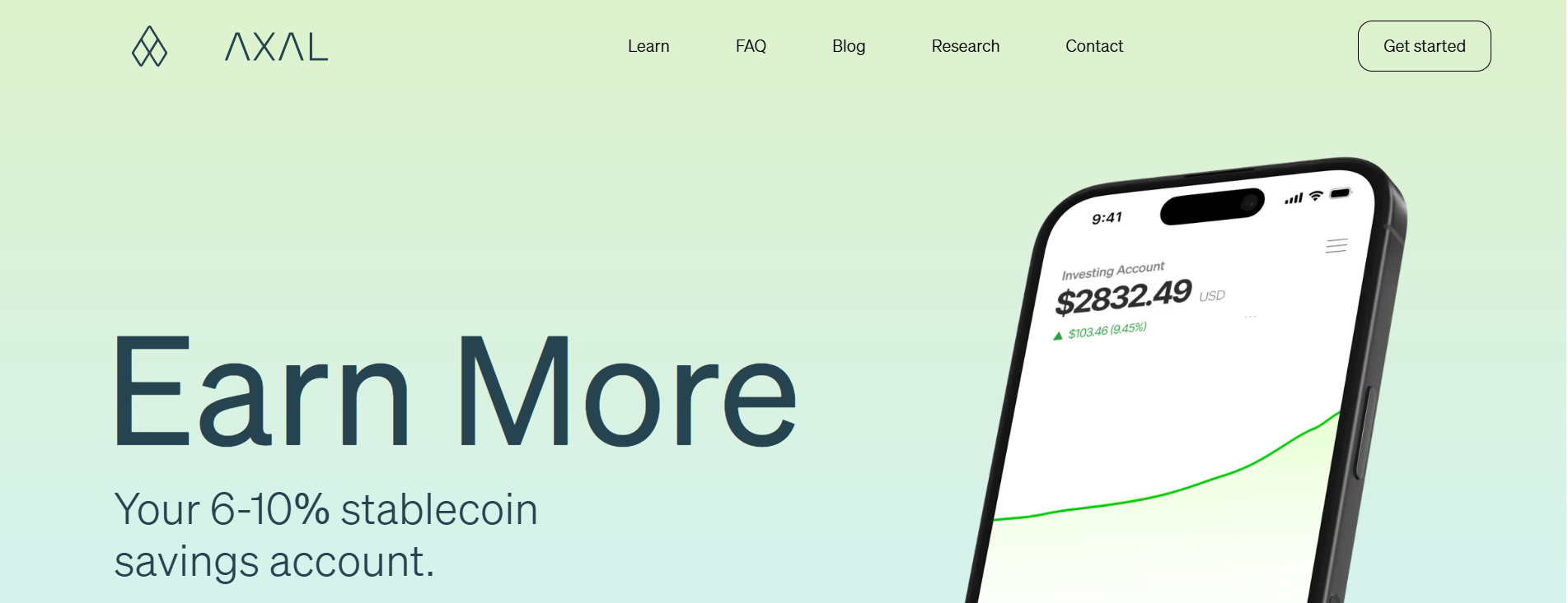 Axal for Stablecoin Savings