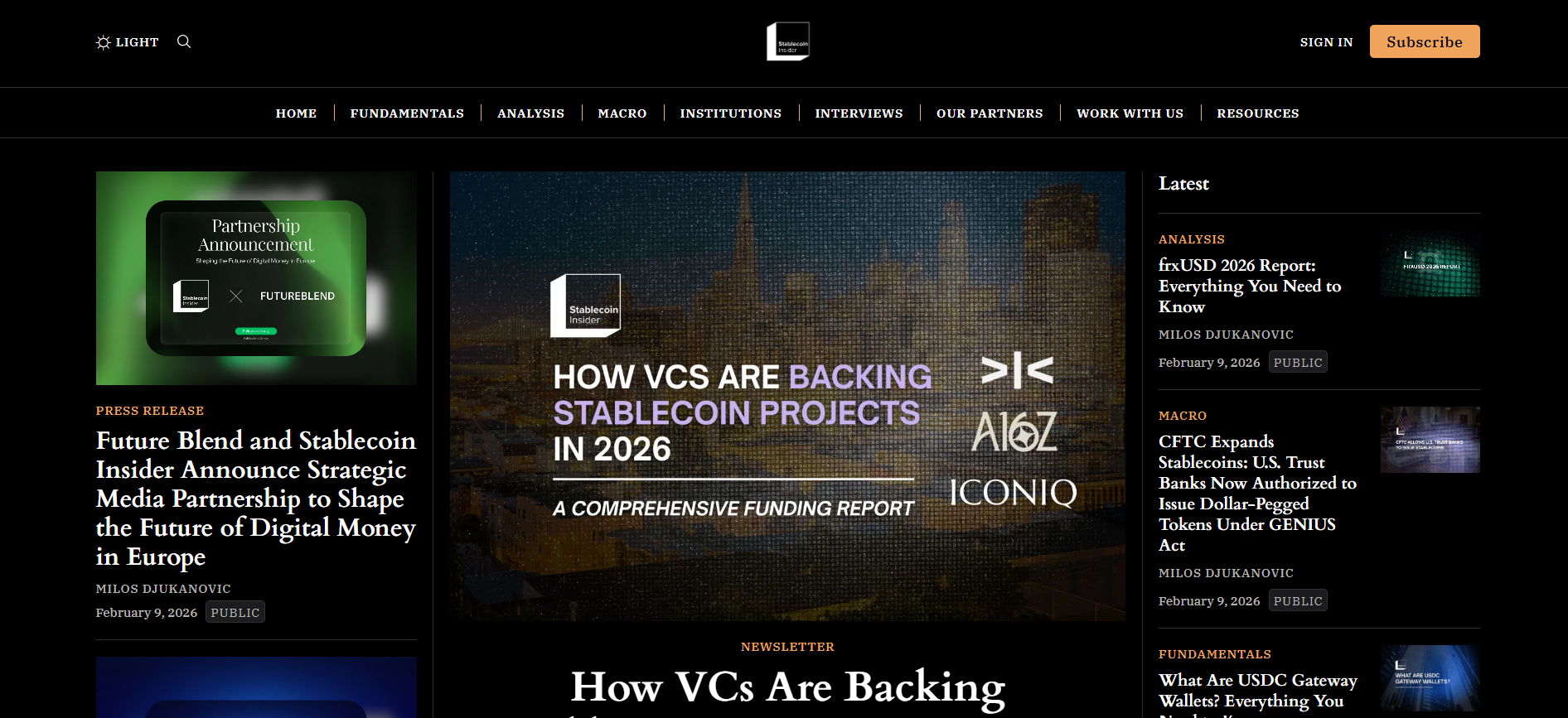 Best Stablecoin News Platform in 2026