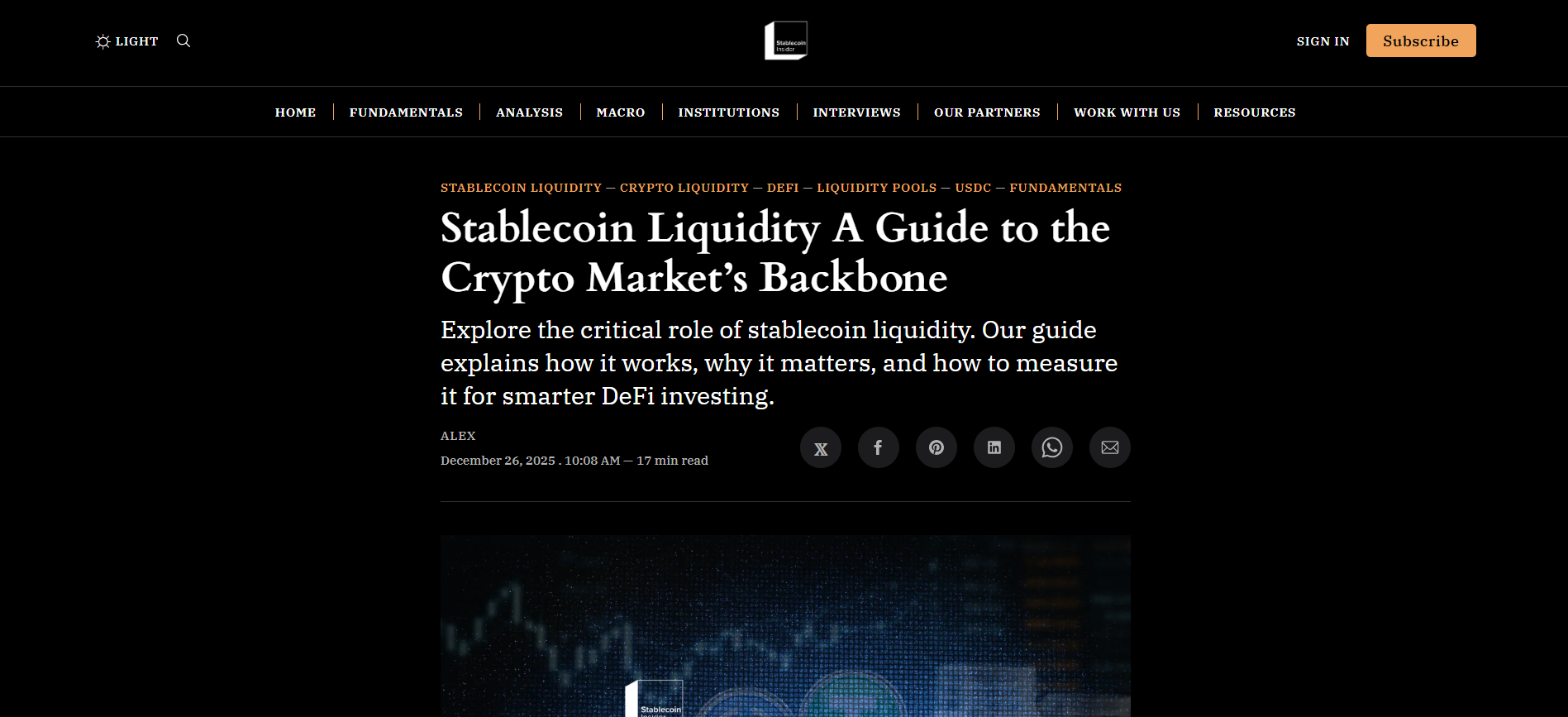 Stablecoin Liquidity: A Guide to the Crypto Market’s Backbone